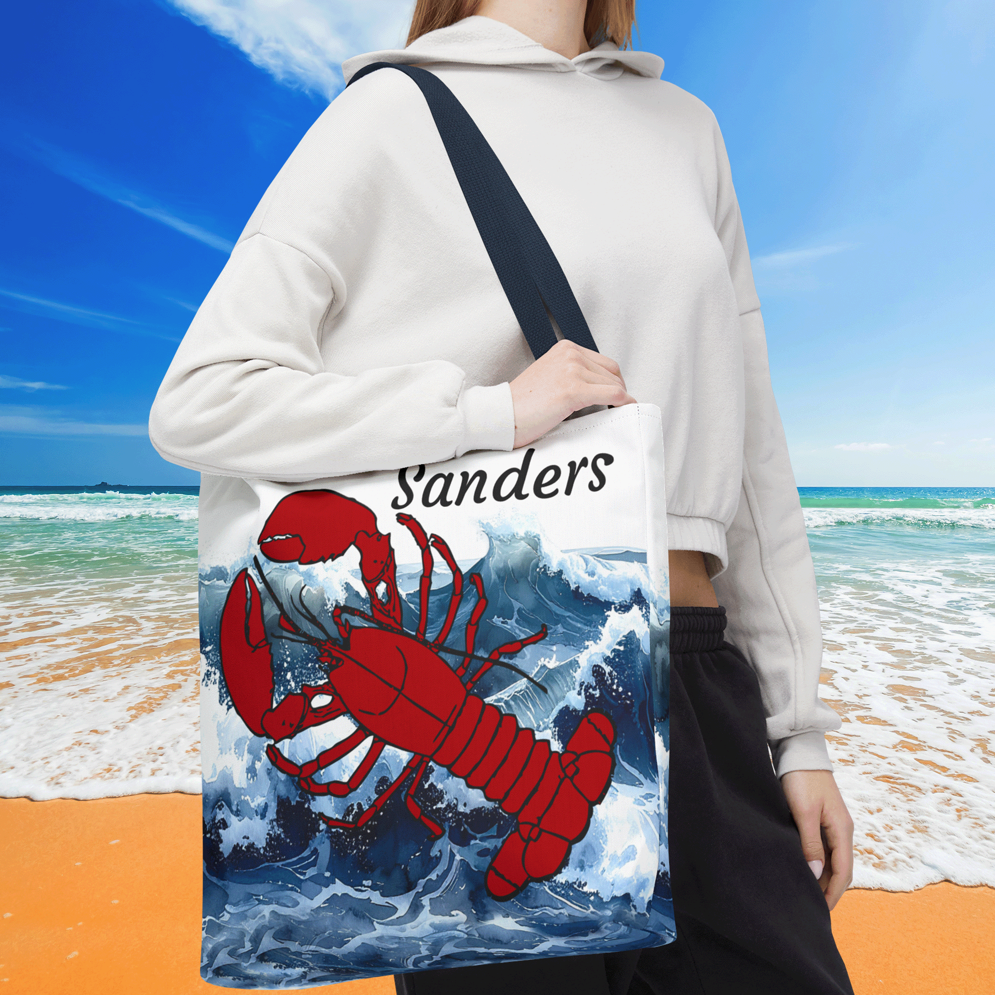 Lobster Ocean Beach Boating Tote Bag