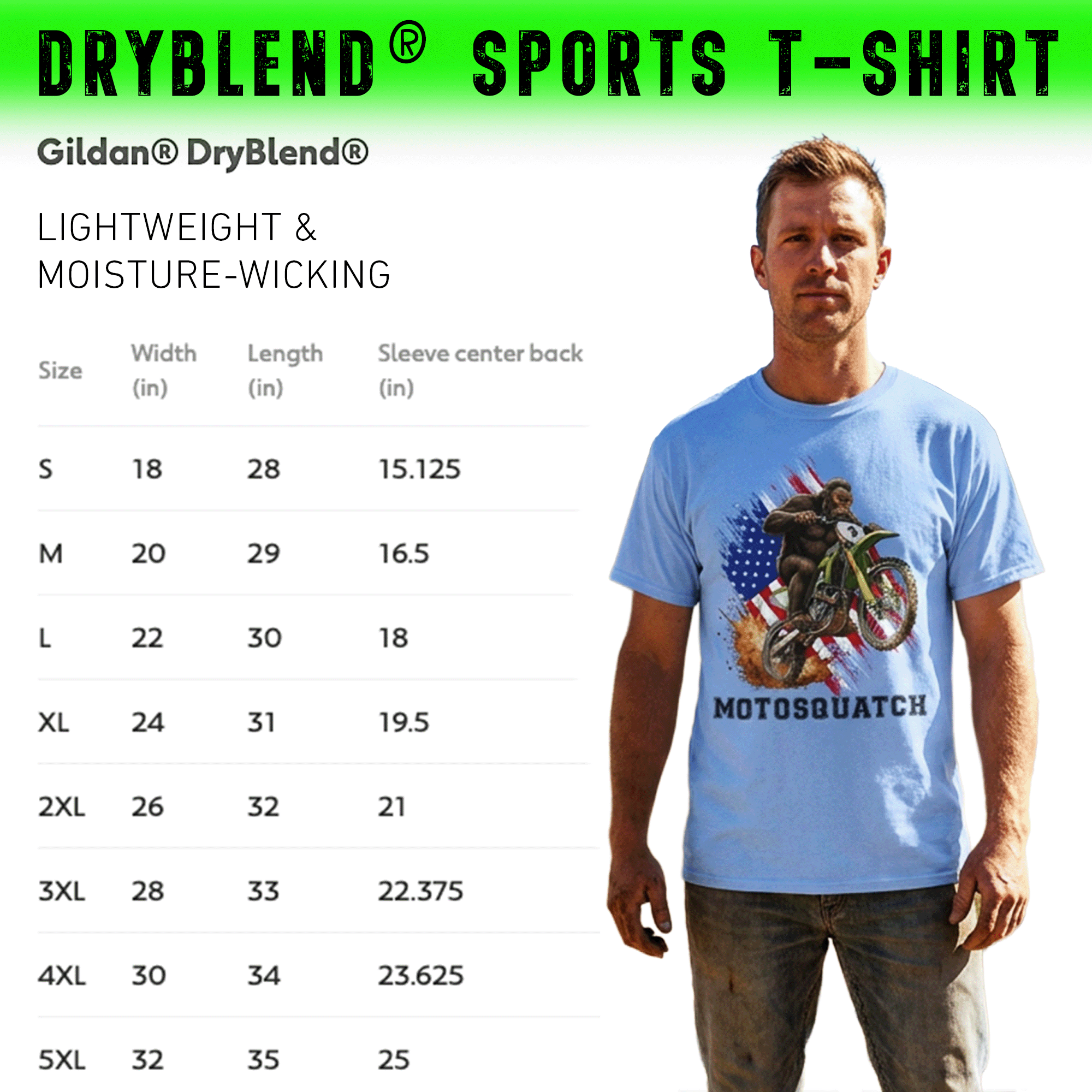 MotoSquatch DryBlend® T-Shirt