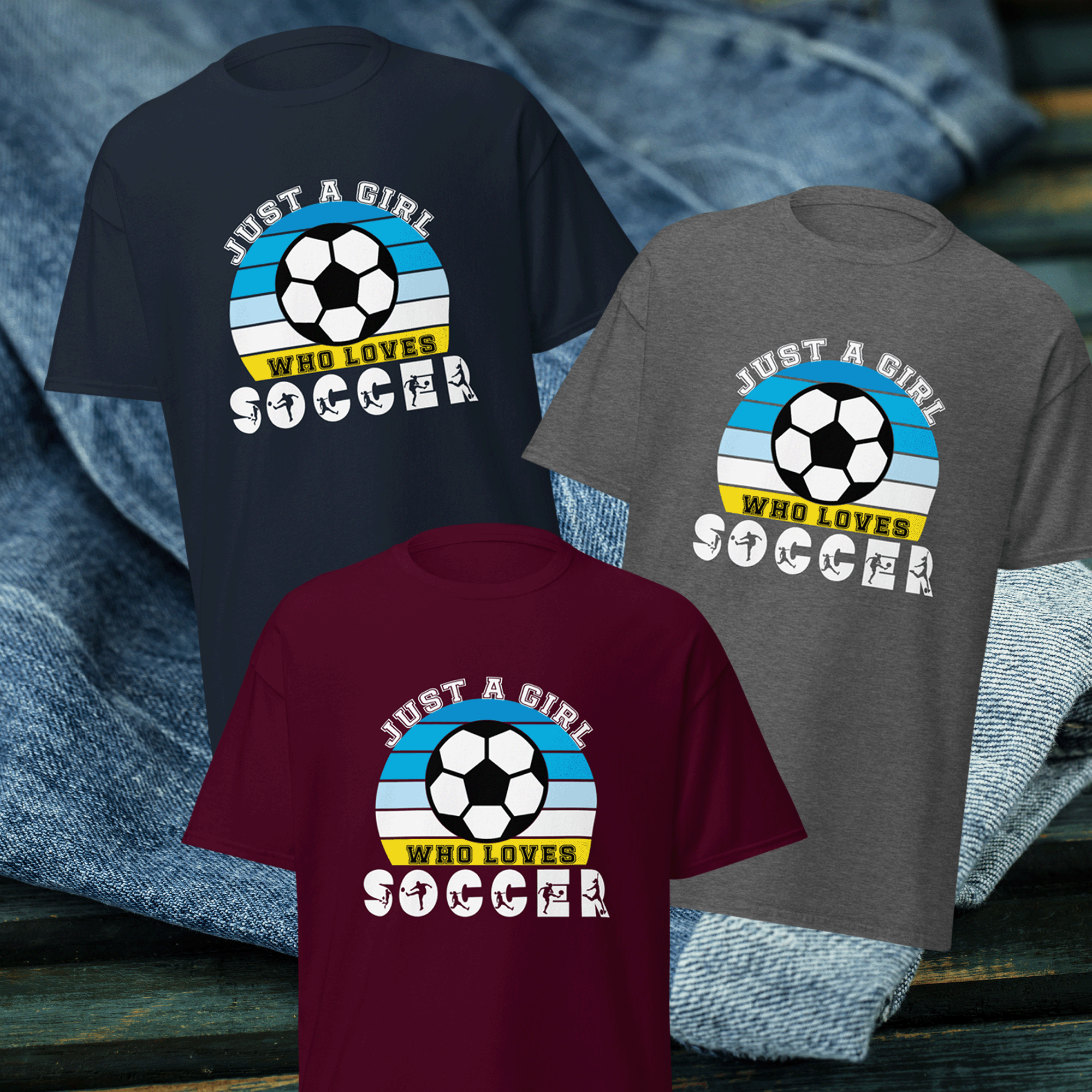 Just a Girl Who Loves Soccer Classic Tee
