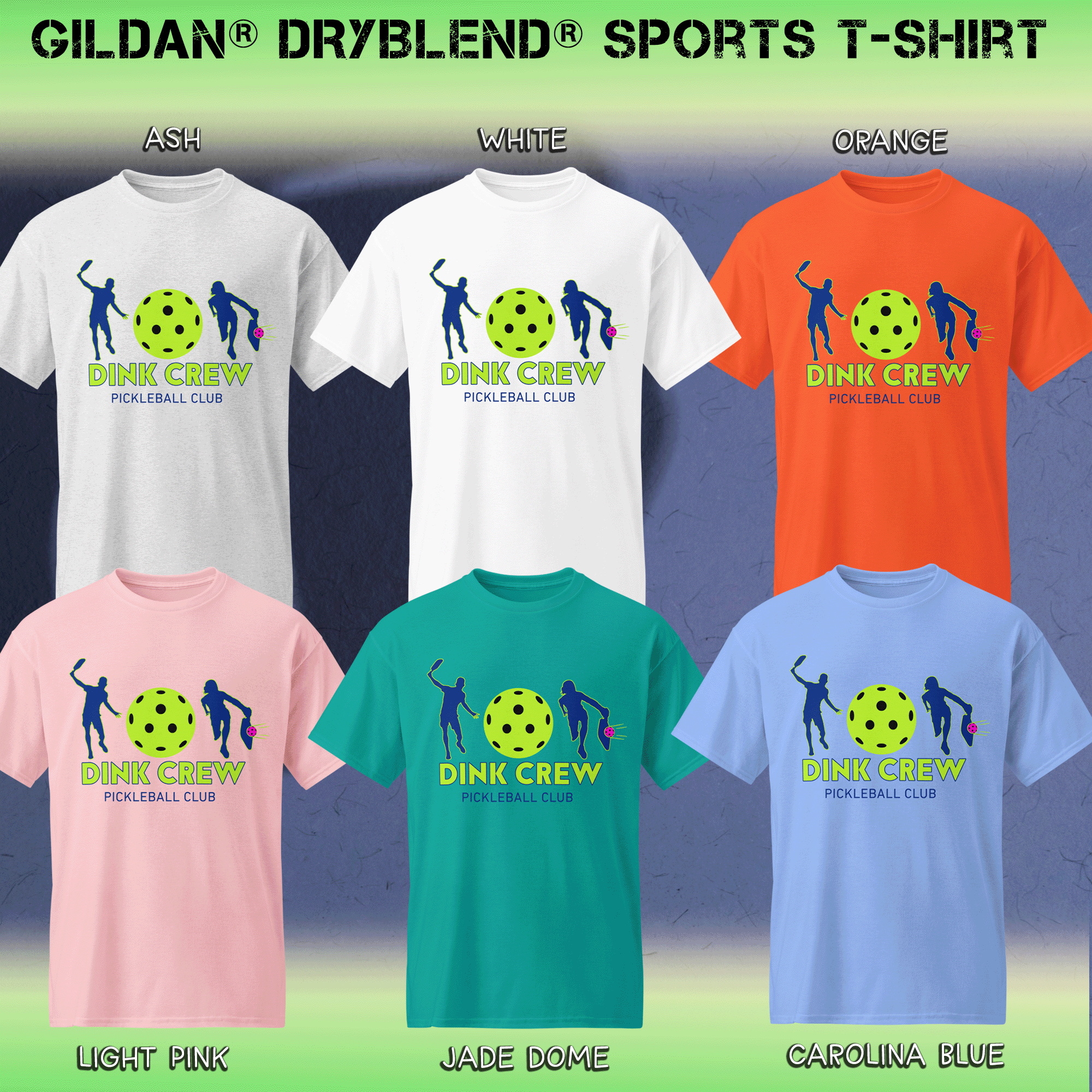 DINK CREW Pickleball Club Moisture-Wicking DryBlend® T-Shirt