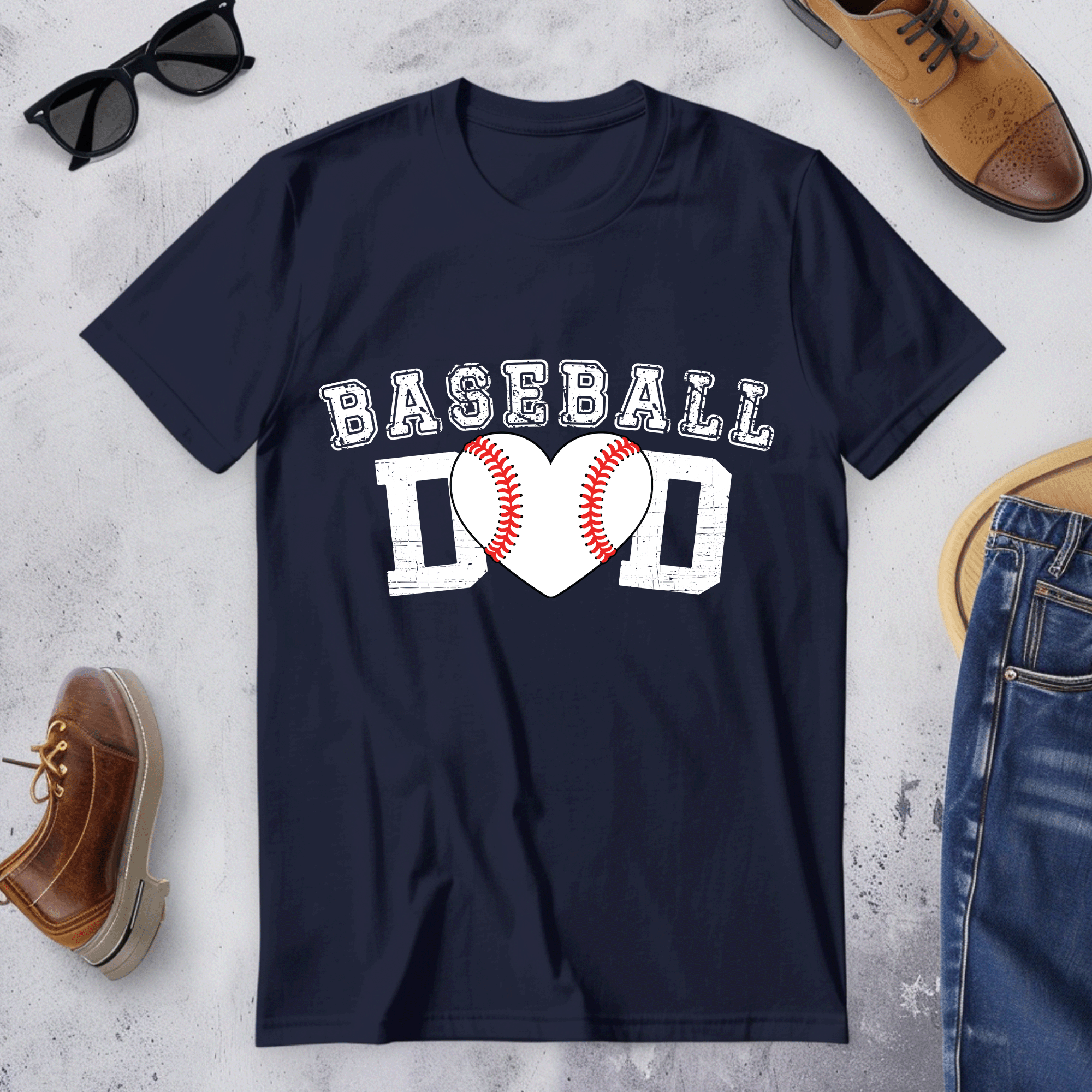 Baseball Dad Classic Cotton Sports Tee