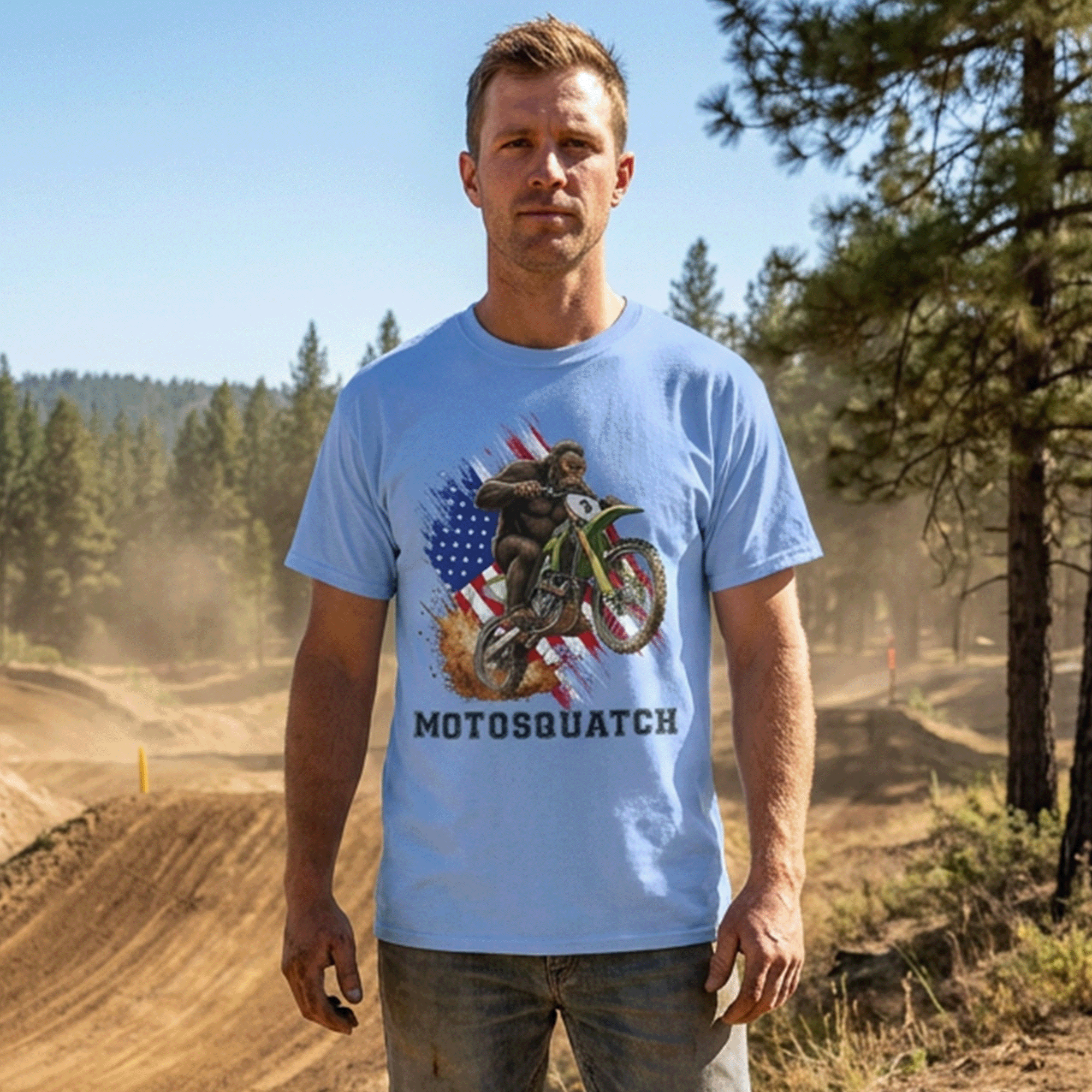 MotoSquatch DryBlend® T-Shirt
