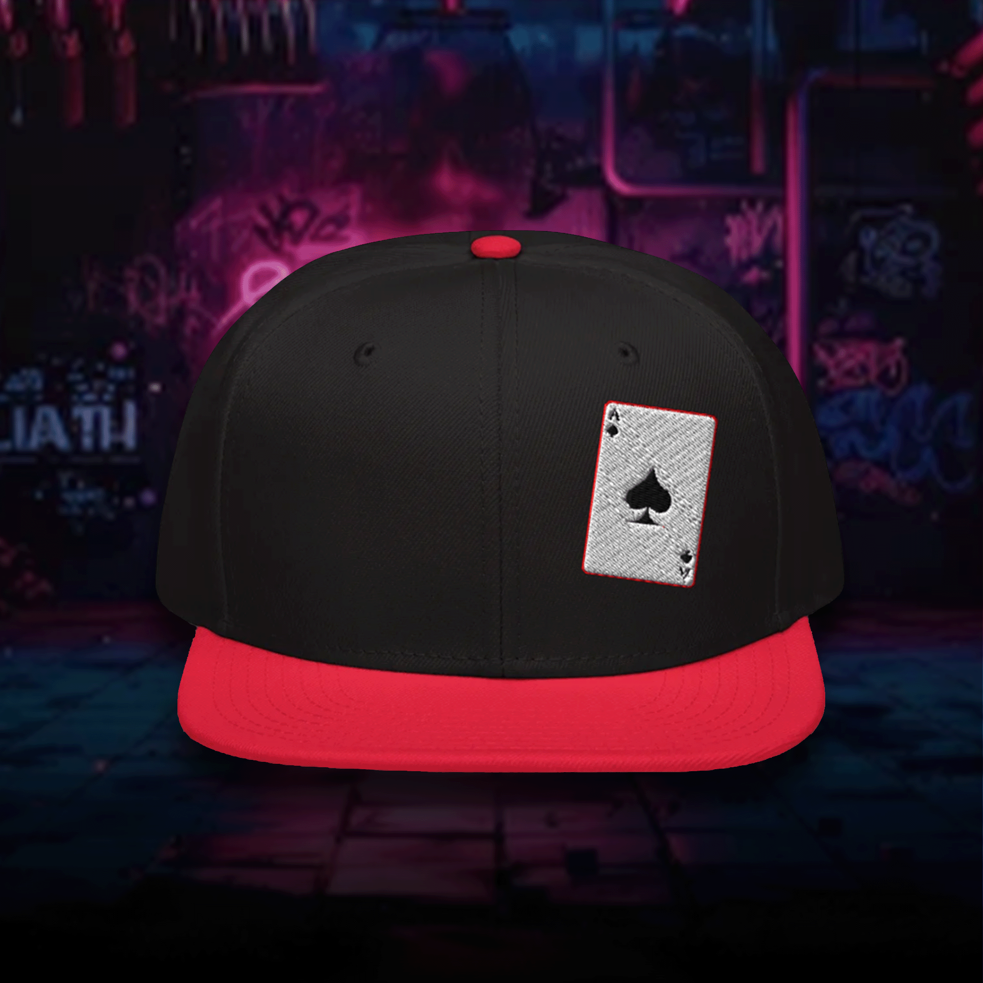 Ace of Spades Card Snapback Cap