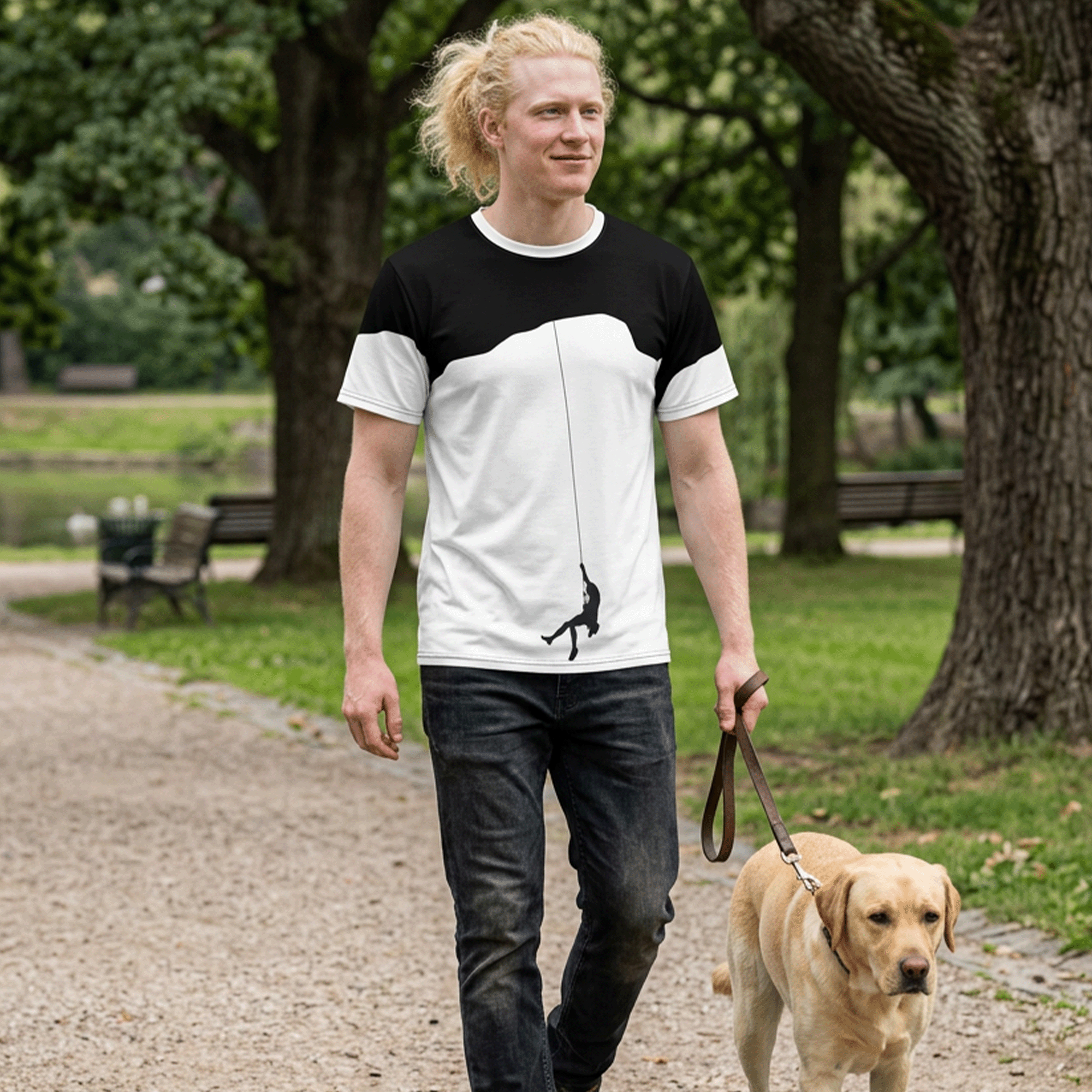 Rock Climber Silhouette Unisex T-shirt