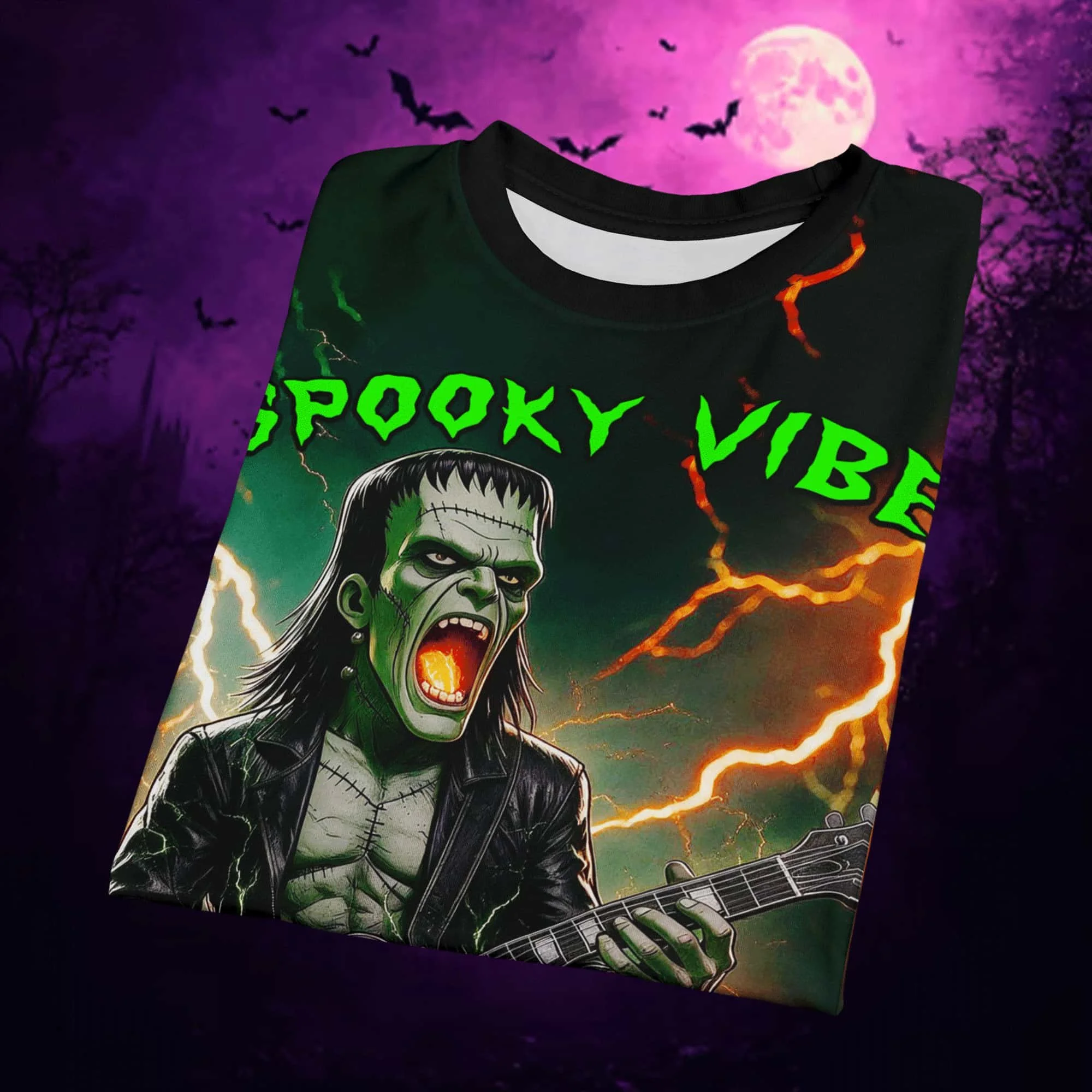 Rockstar Frankenstein All-Over Print Tee