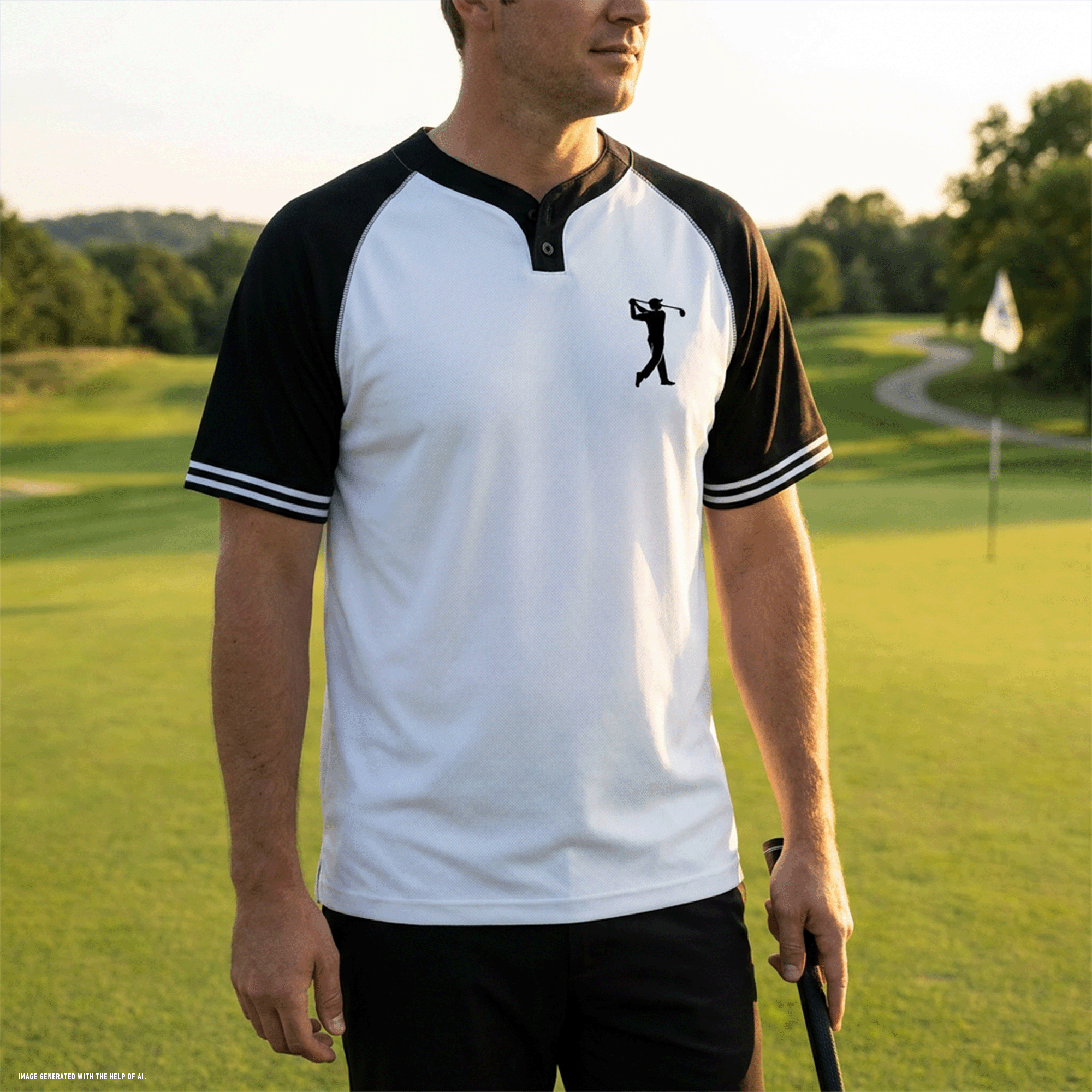 Men's Golfer Augusta Sportswear Cutter Henley Jersey