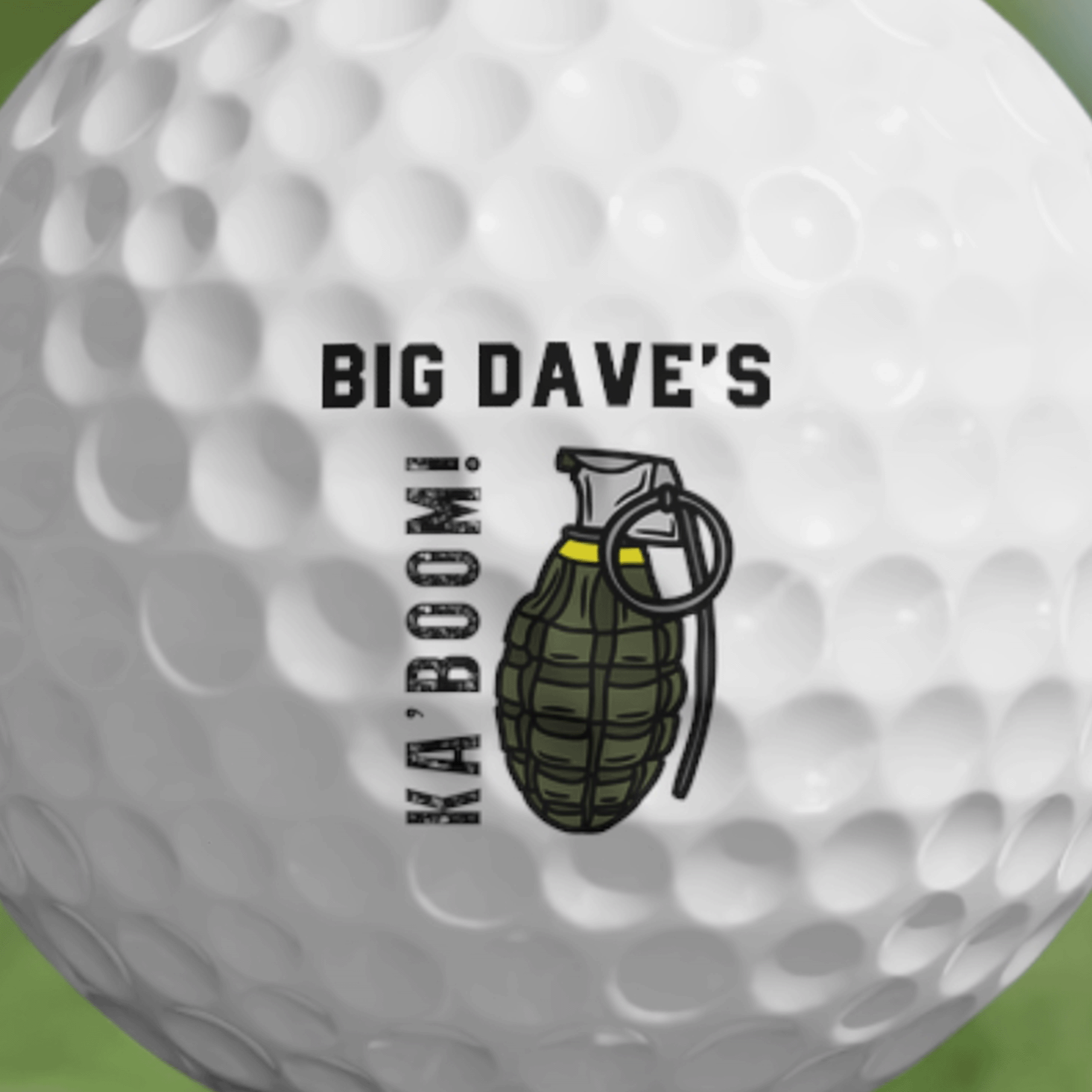 PERSONALIZED Grenade Ball Golf Balls