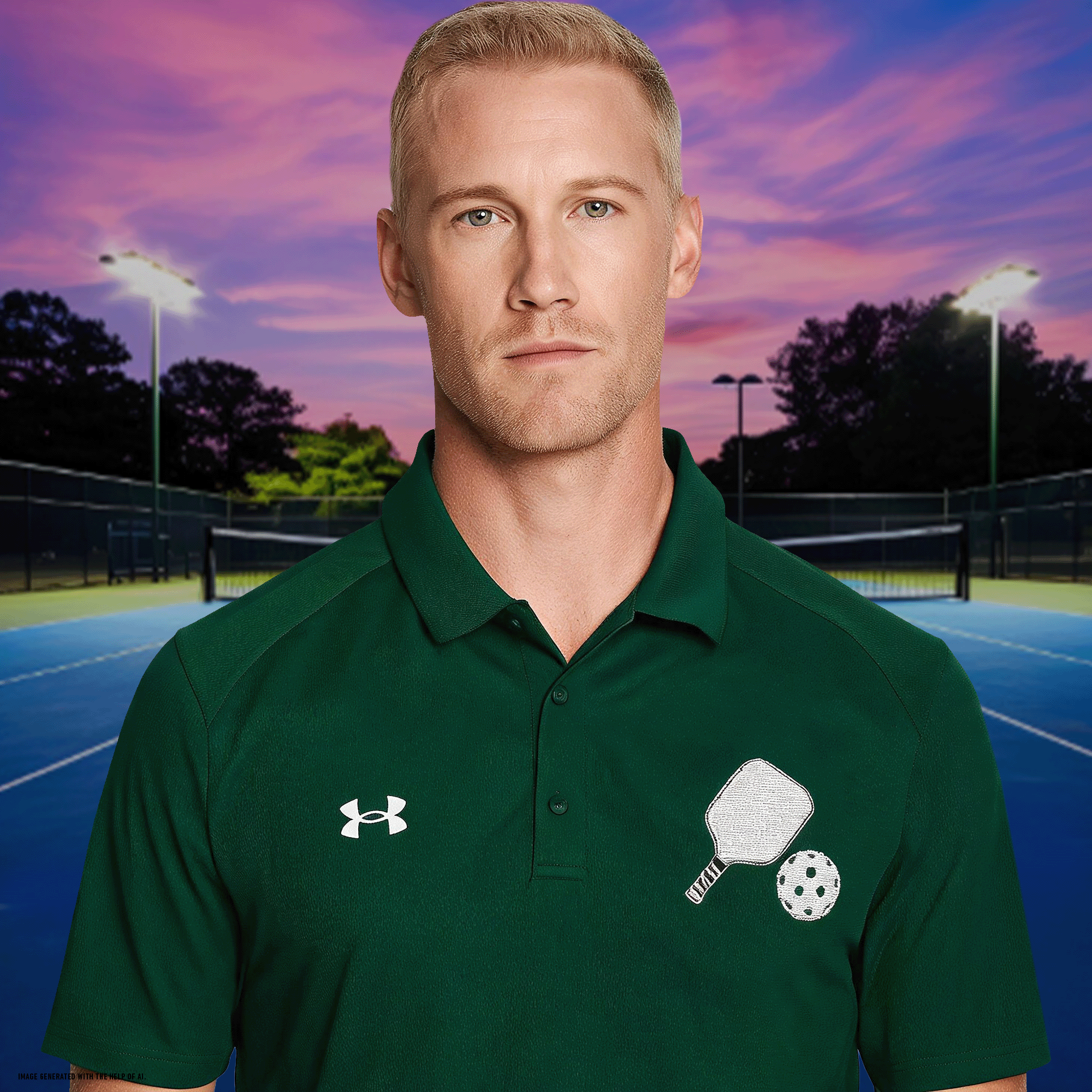 Men's Embroidered Pickleball Under Armour® Athletic Performance Polo Shirt