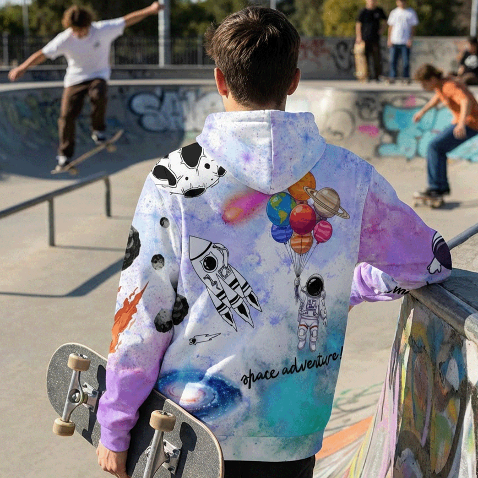 Space Themed Streetwear Hoodie