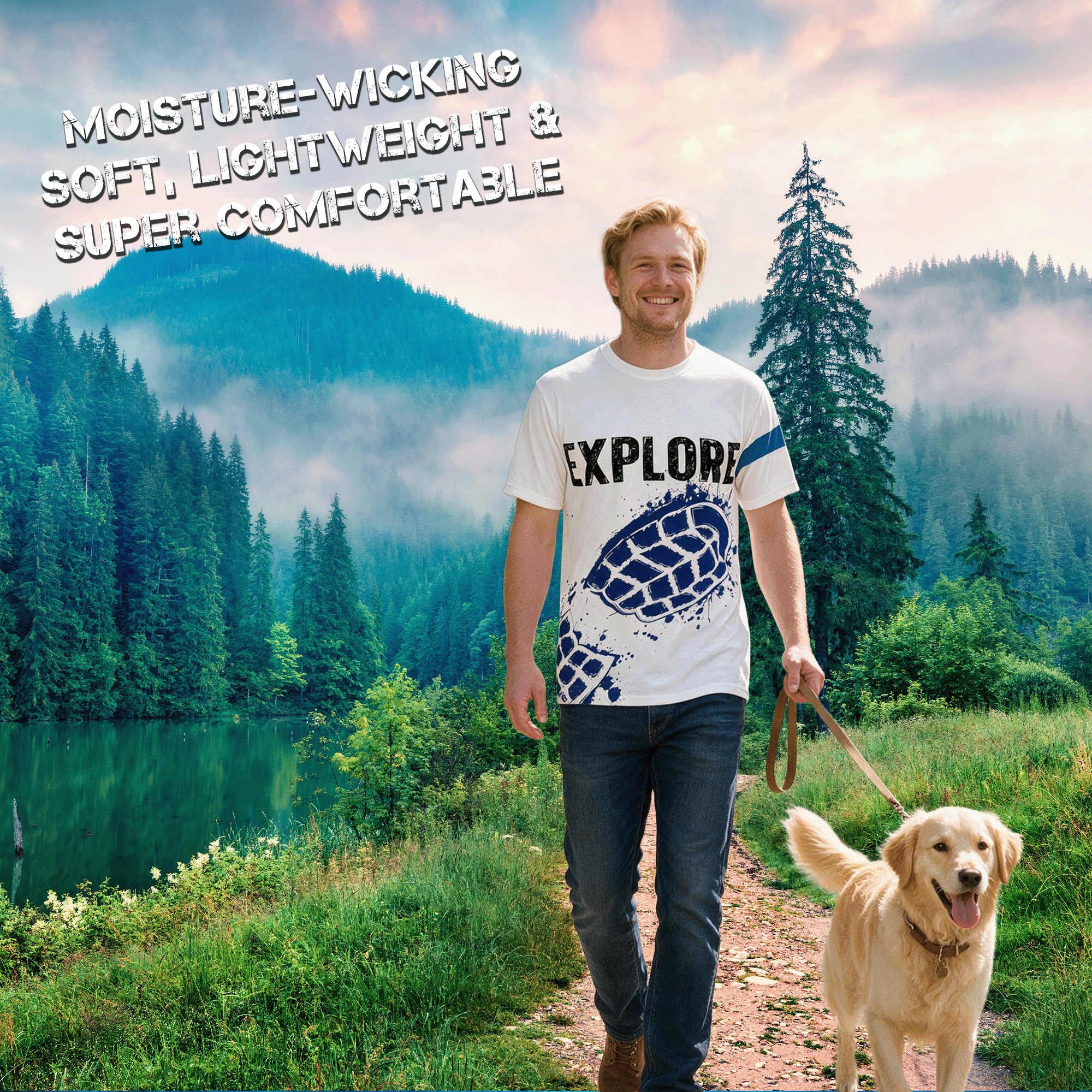 Explore Live 4 Adventure Unisex Graphic Tee
