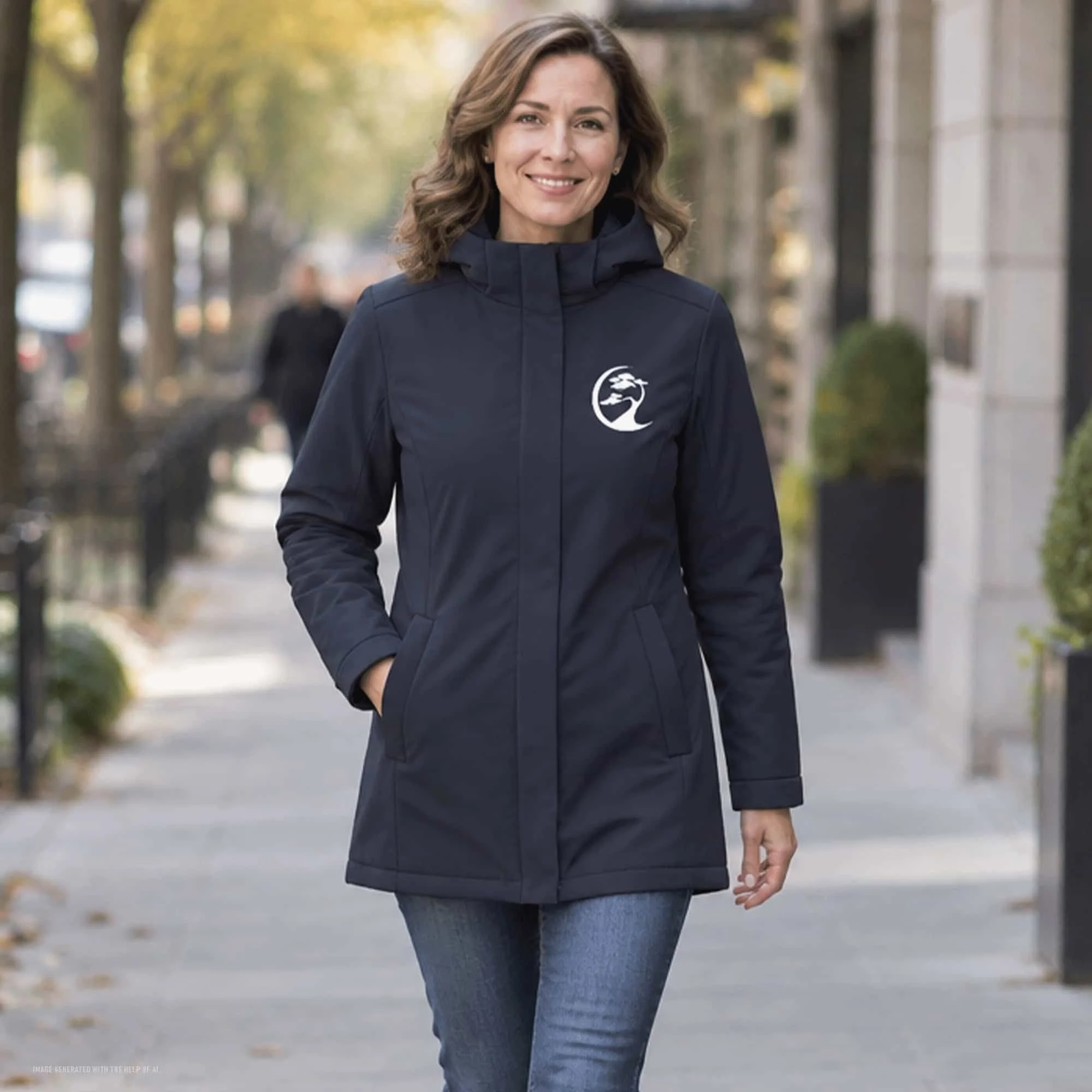 Women's Bonsai Tree Rain Jacket