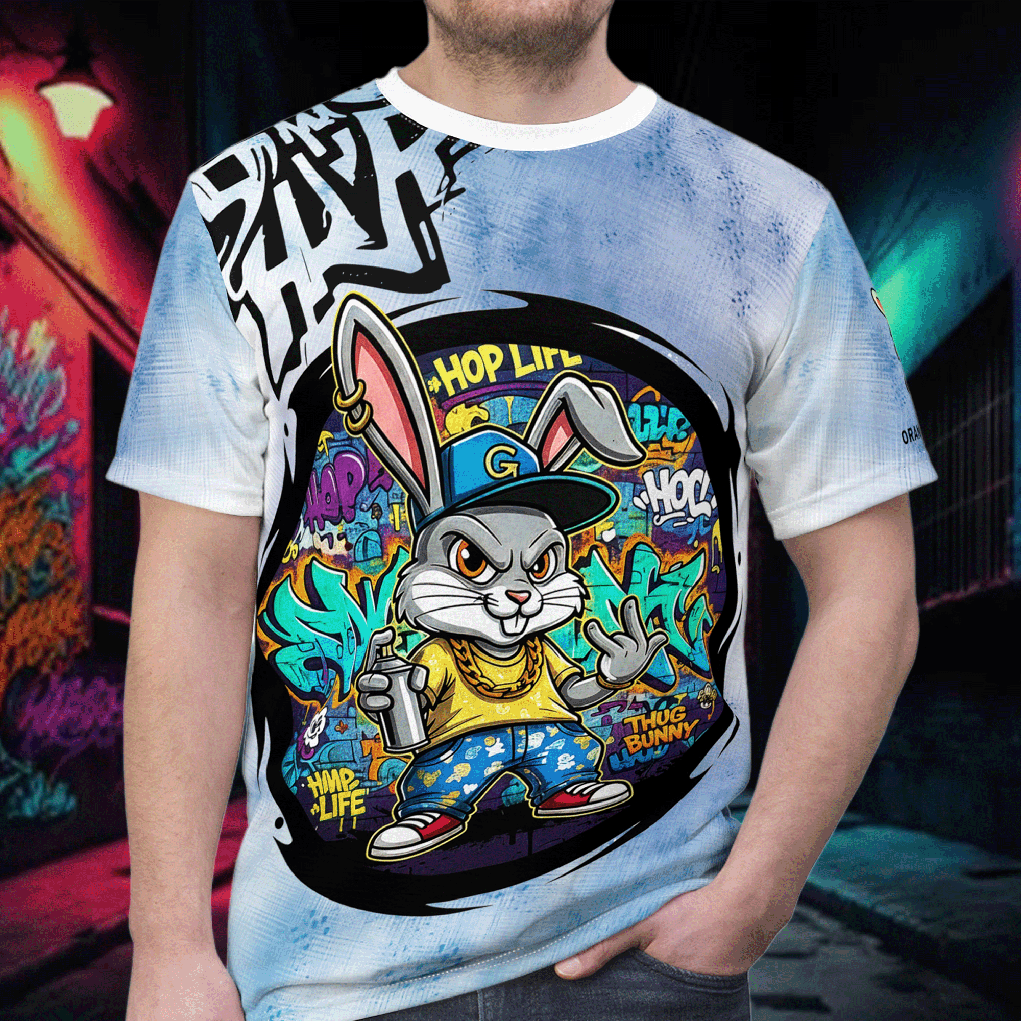 Graffiti Street Bunny Tee