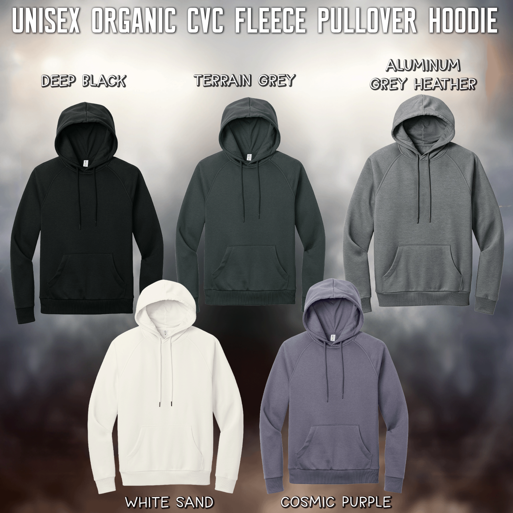 Halloween Bats Graffiti Heart Unisex Organic CVC Fleece Pullover Hoodie