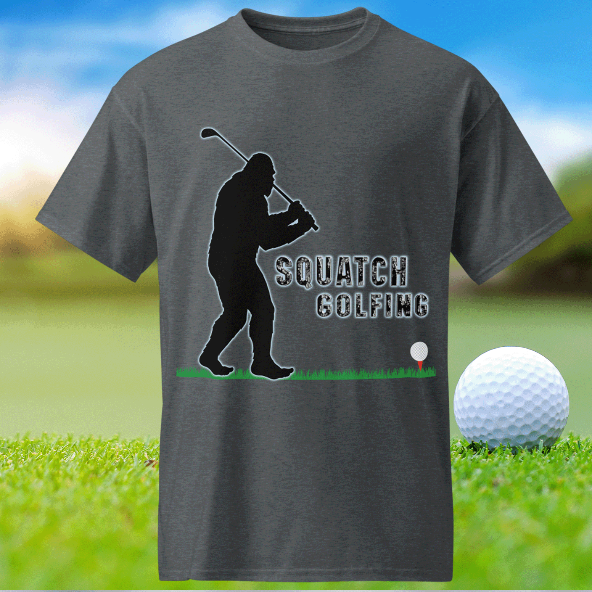 Sasquatch Golfing DryBlend® Sports Moisture-Wicking T-Shirt