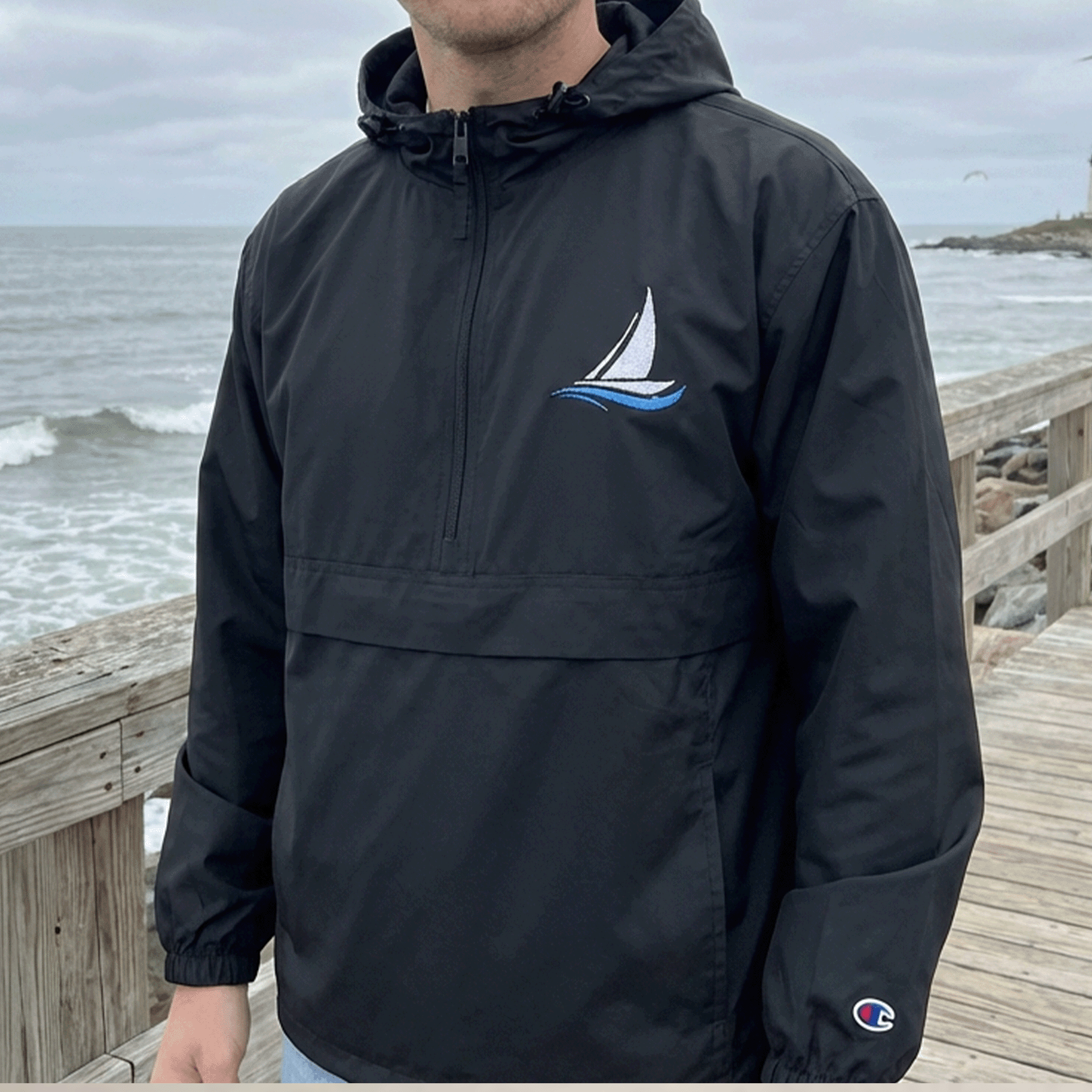Sailboat Packable Champion Anorak Jacket