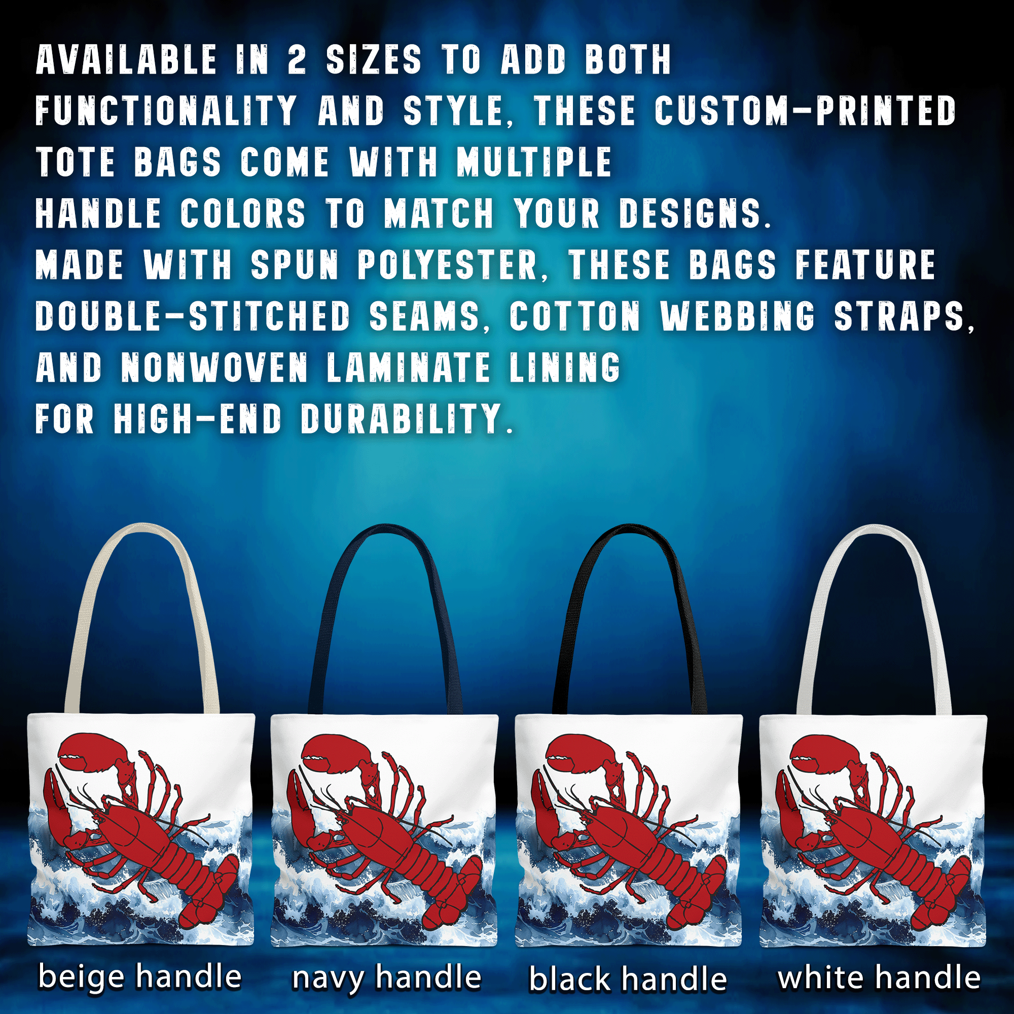 Lobster Ocean Beach Boating Tote Bag
