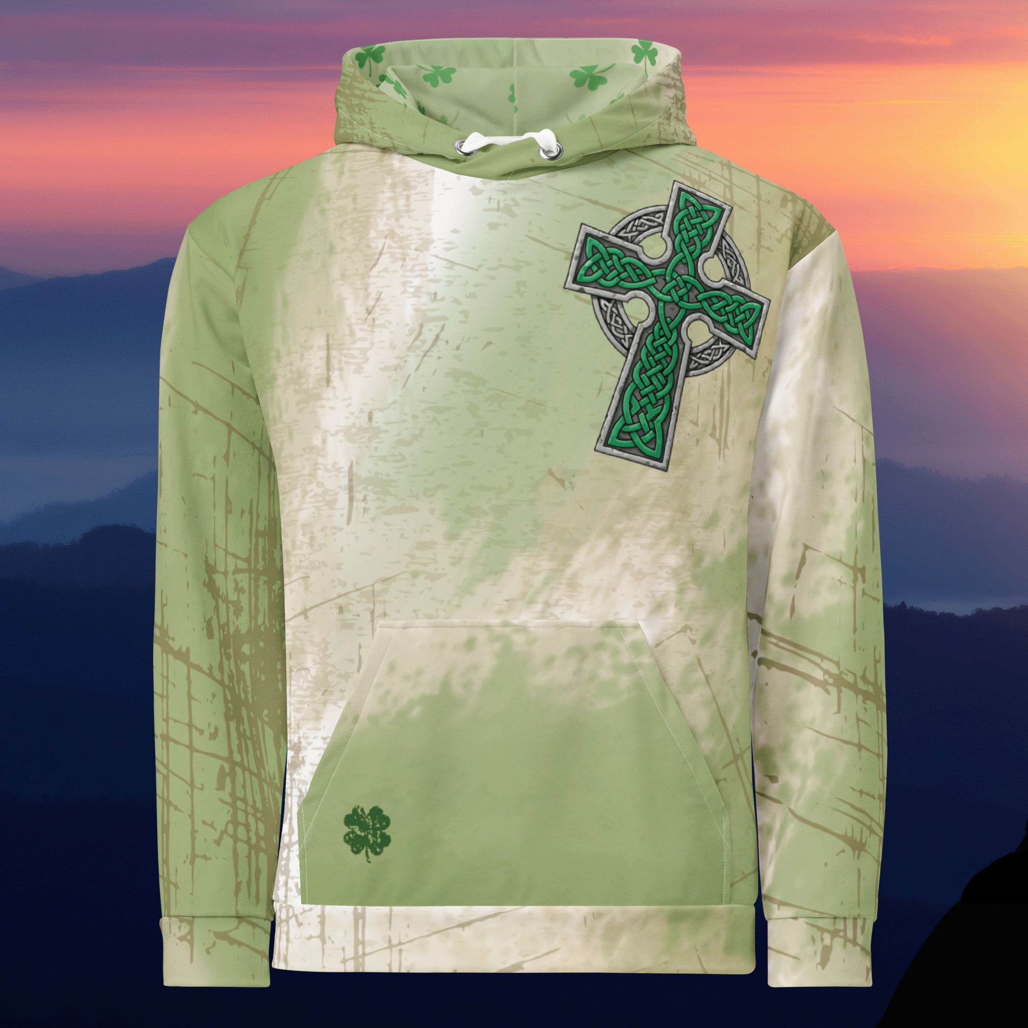 Celtic Cross Irish Hoodie