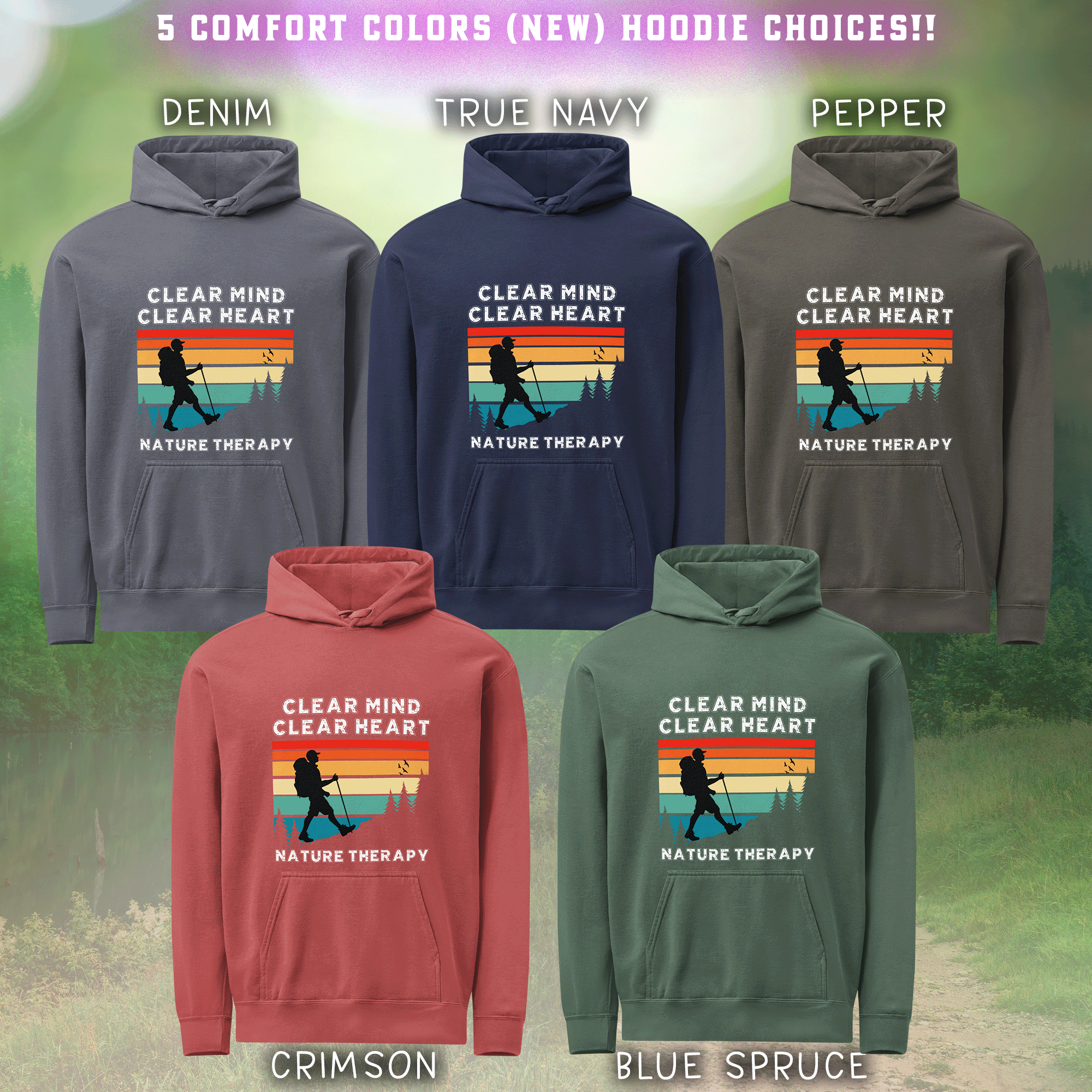 Nature Therapy Hiking Hoodie