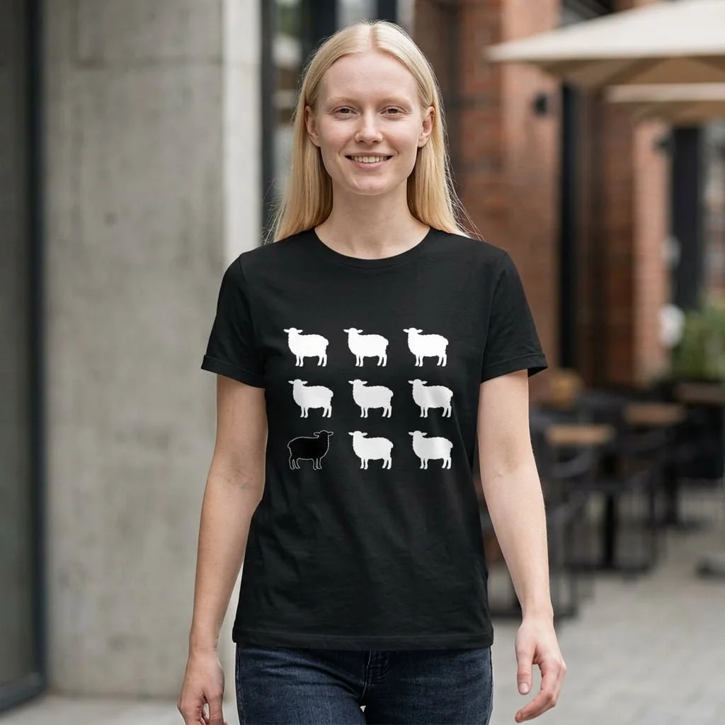 Black Sheep Recycled Cotton T‑Shirt