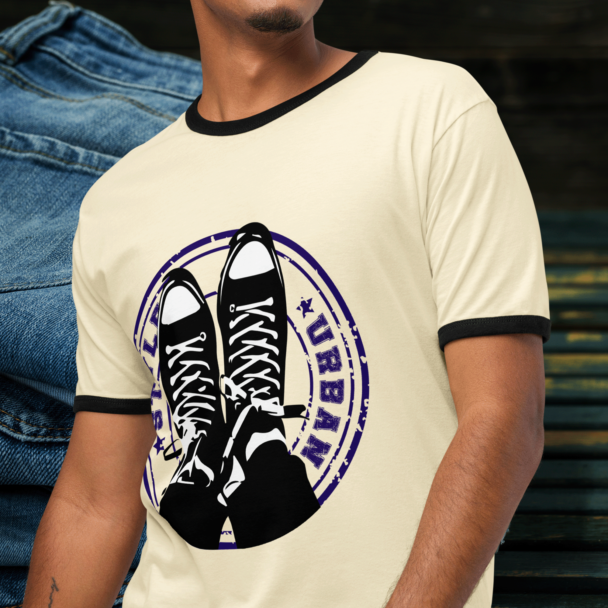 Urban Style Sneakers Ringer T-shirt