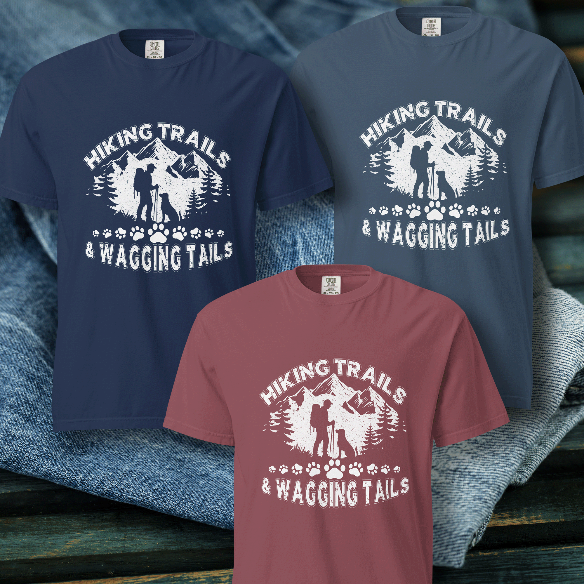 Hiking with Dogs T-shirt