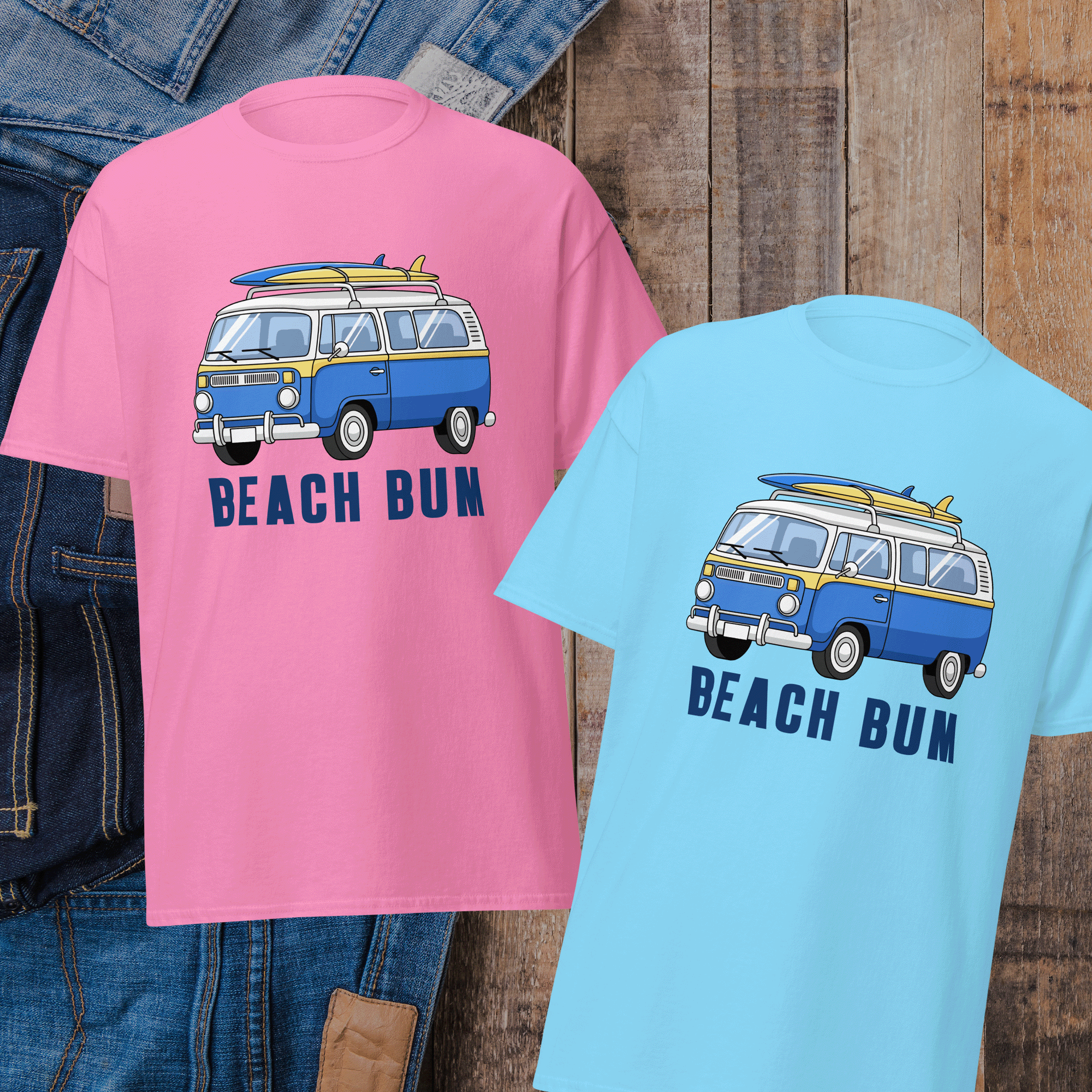 Beach Bum Surf Van T-Shirt