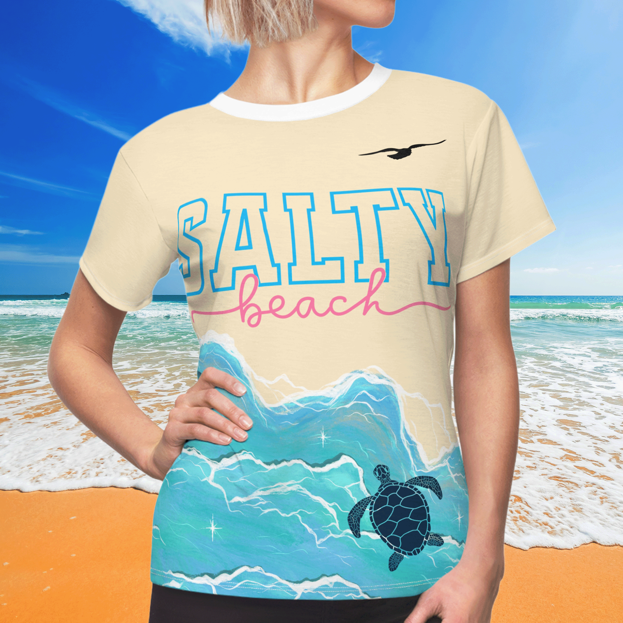 Women's Salty Beach Lightweight Tee