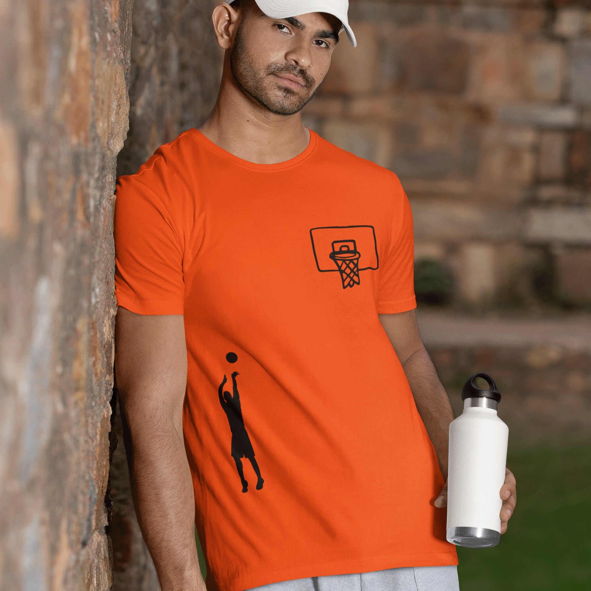 Basketball Minimalist Unisex Classic Cotton Sports Tee