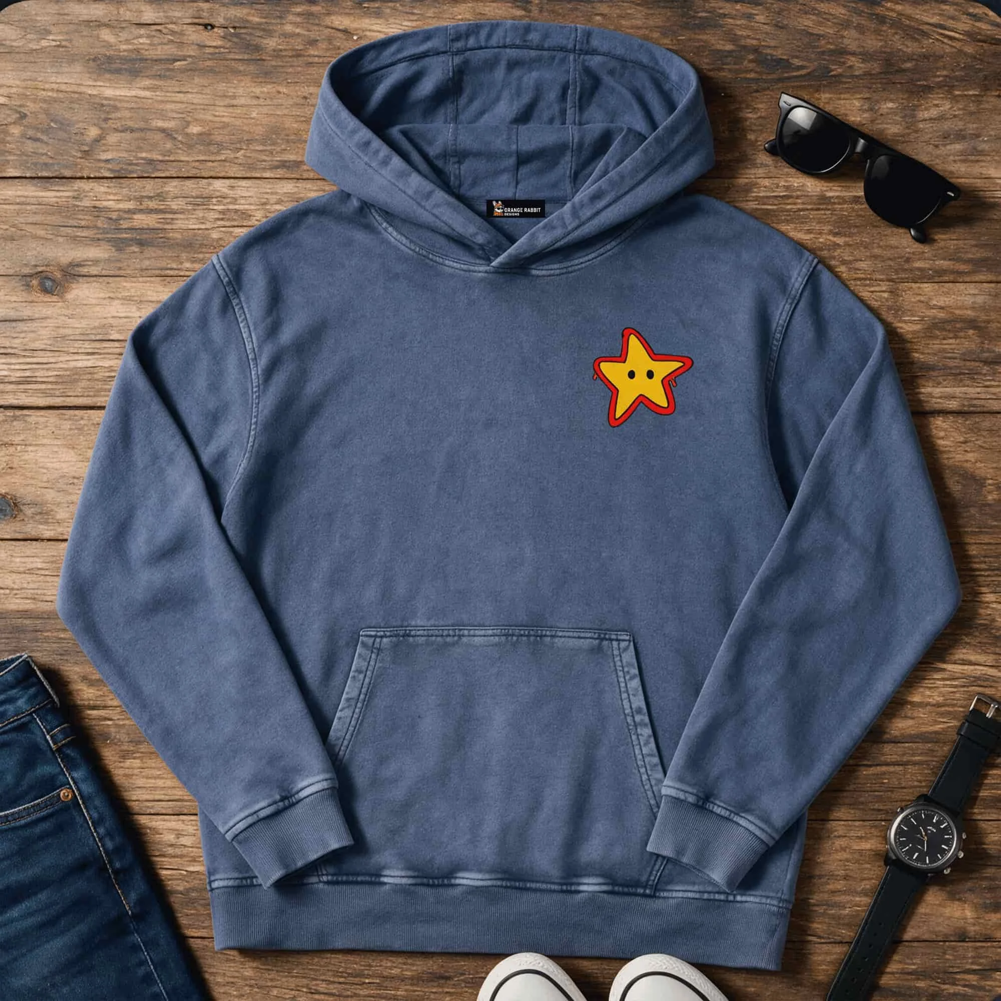 Snow Washed Star Fleece Hoodie & Sweatpants