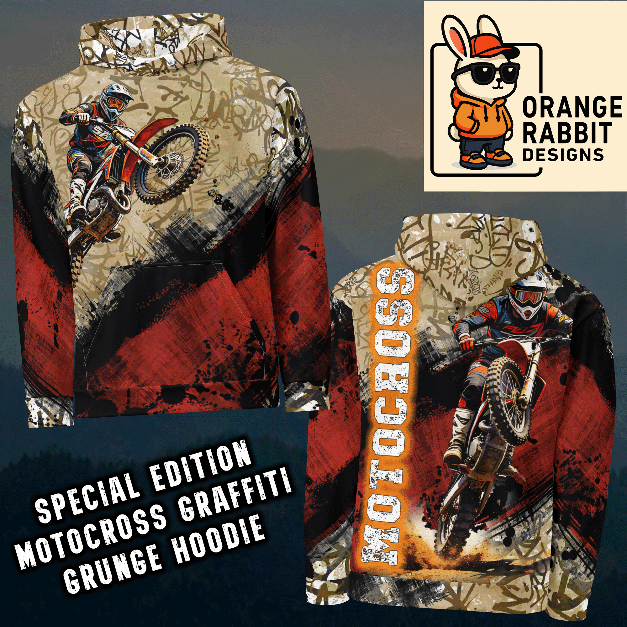Motocross Graffiti Grunge Hoodie 9.png
