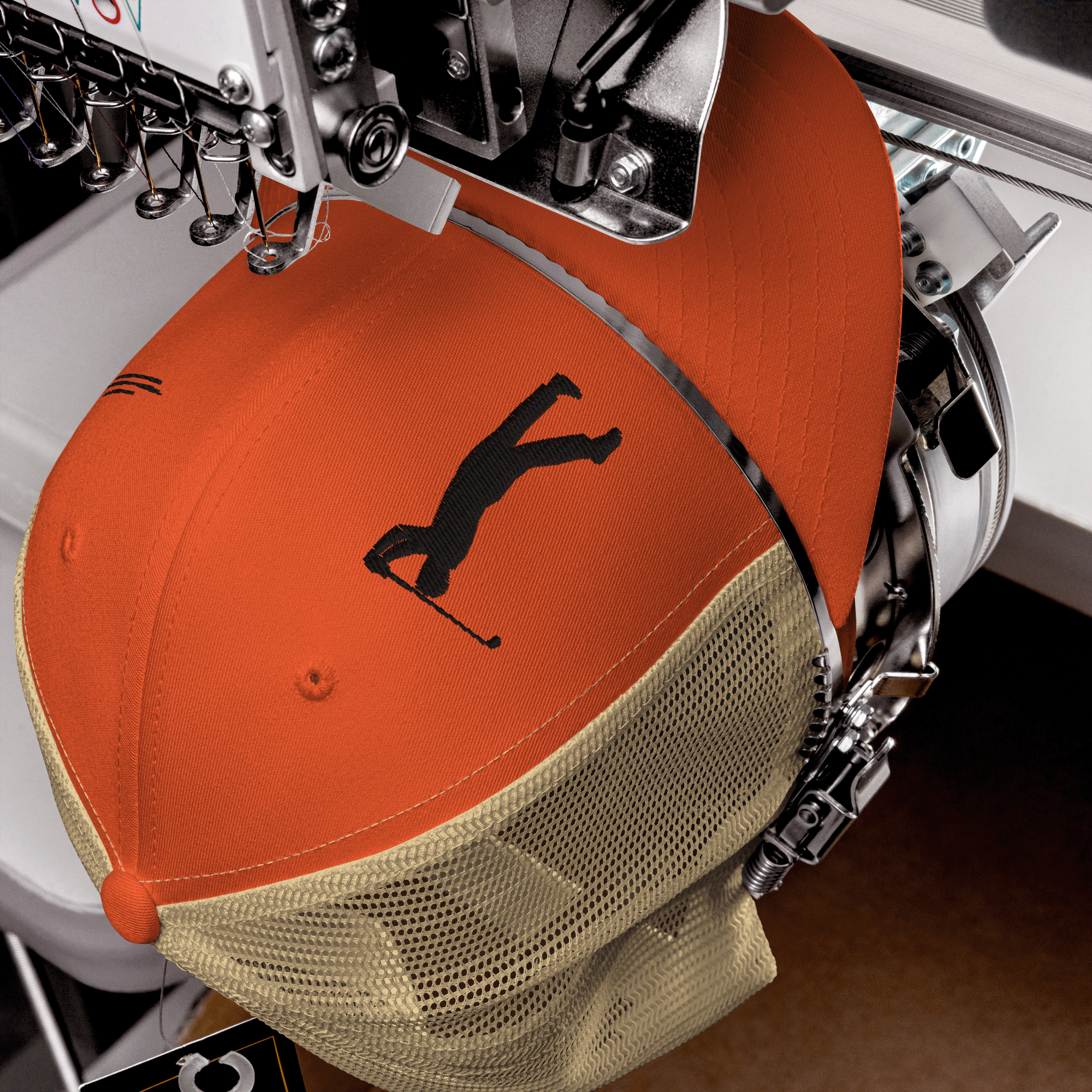 Embroidered Golfer Trucker Cap