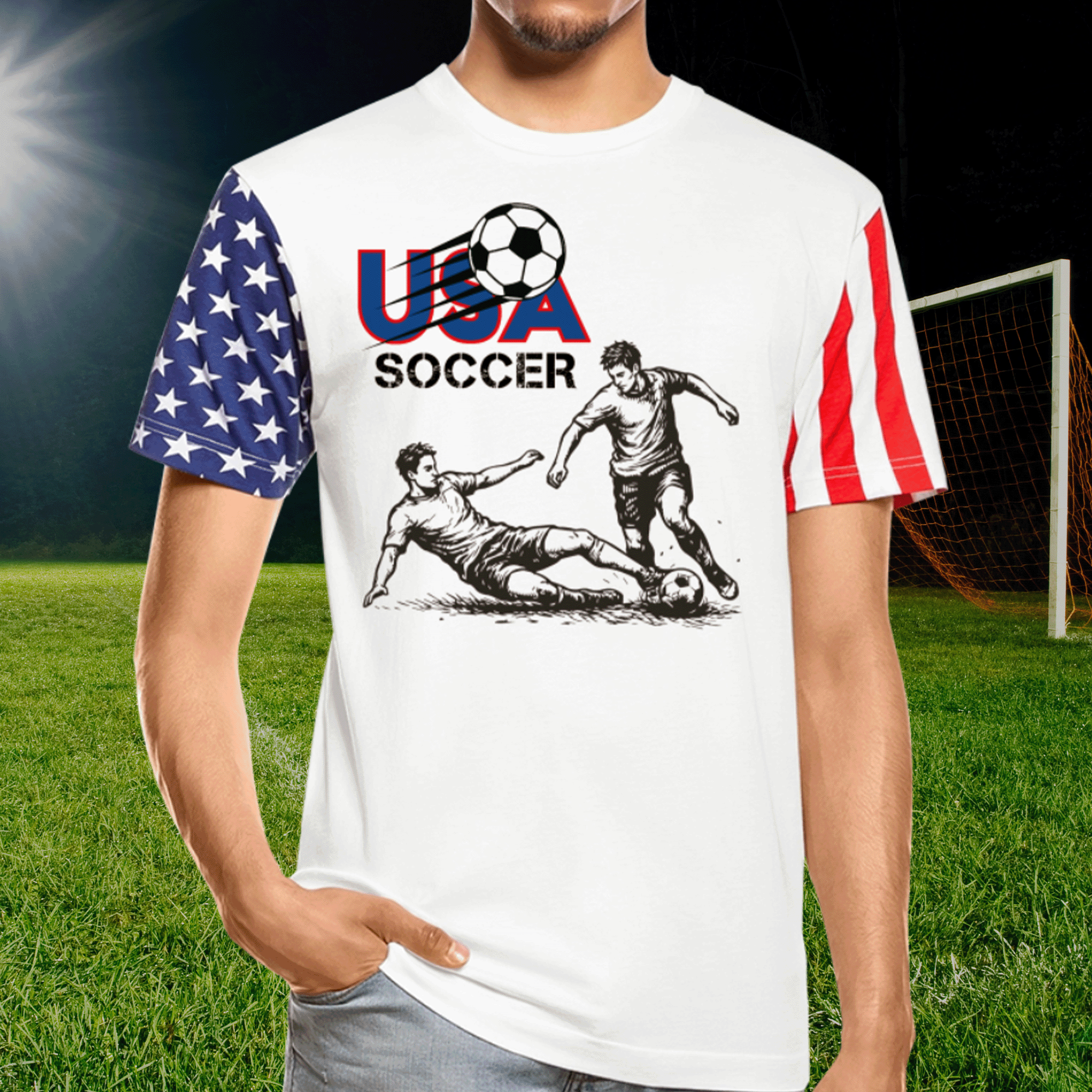 USA Soccer Players Unisex Stars & Stripes T-Shirt