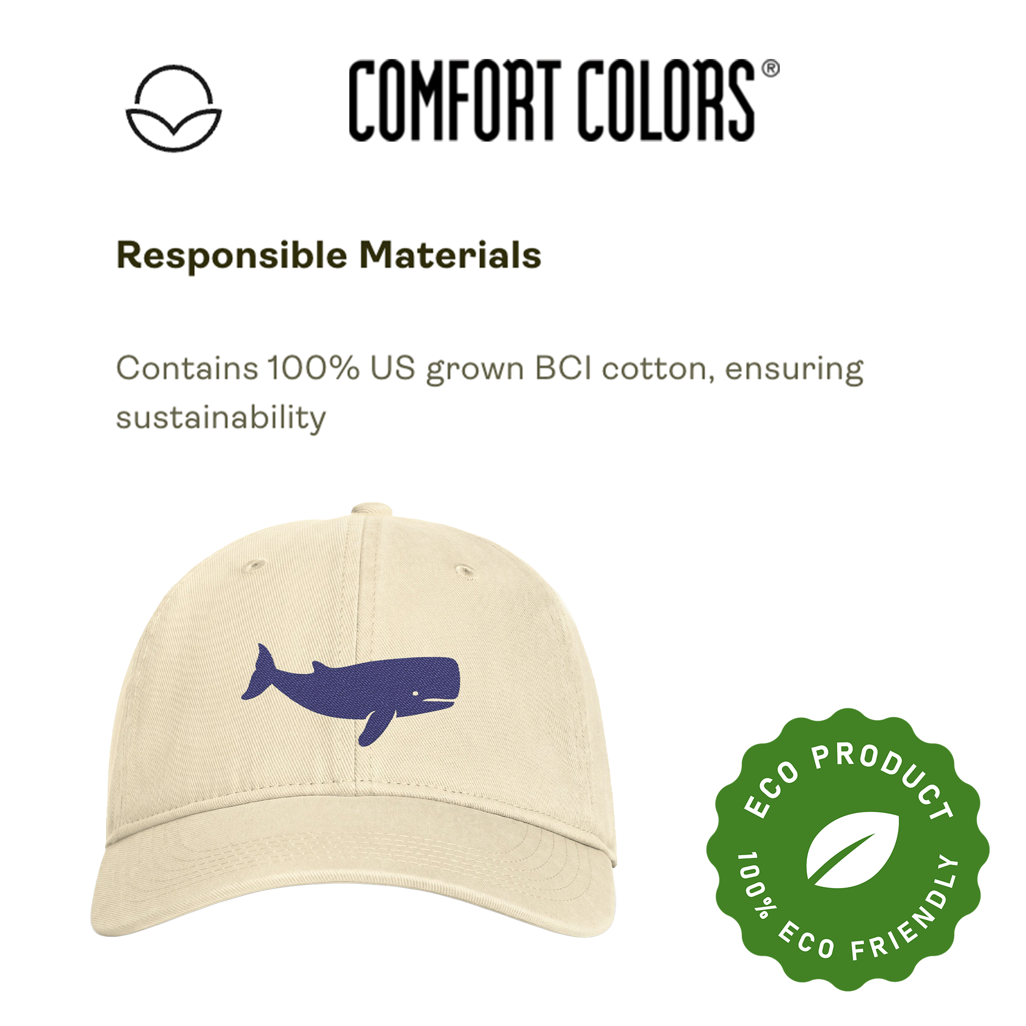Blue Whale Coastal Washed Cap