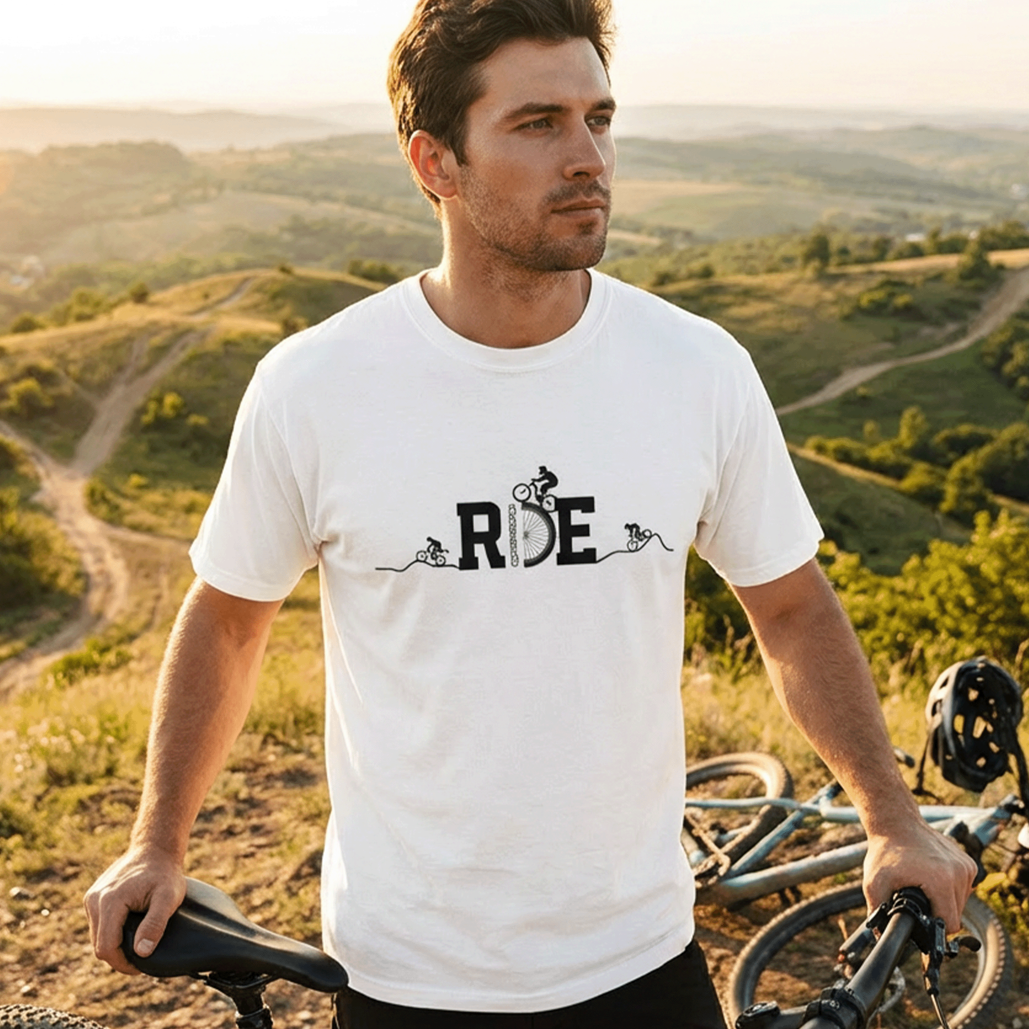Ride Mountain Bike Minimalist T-Shirt