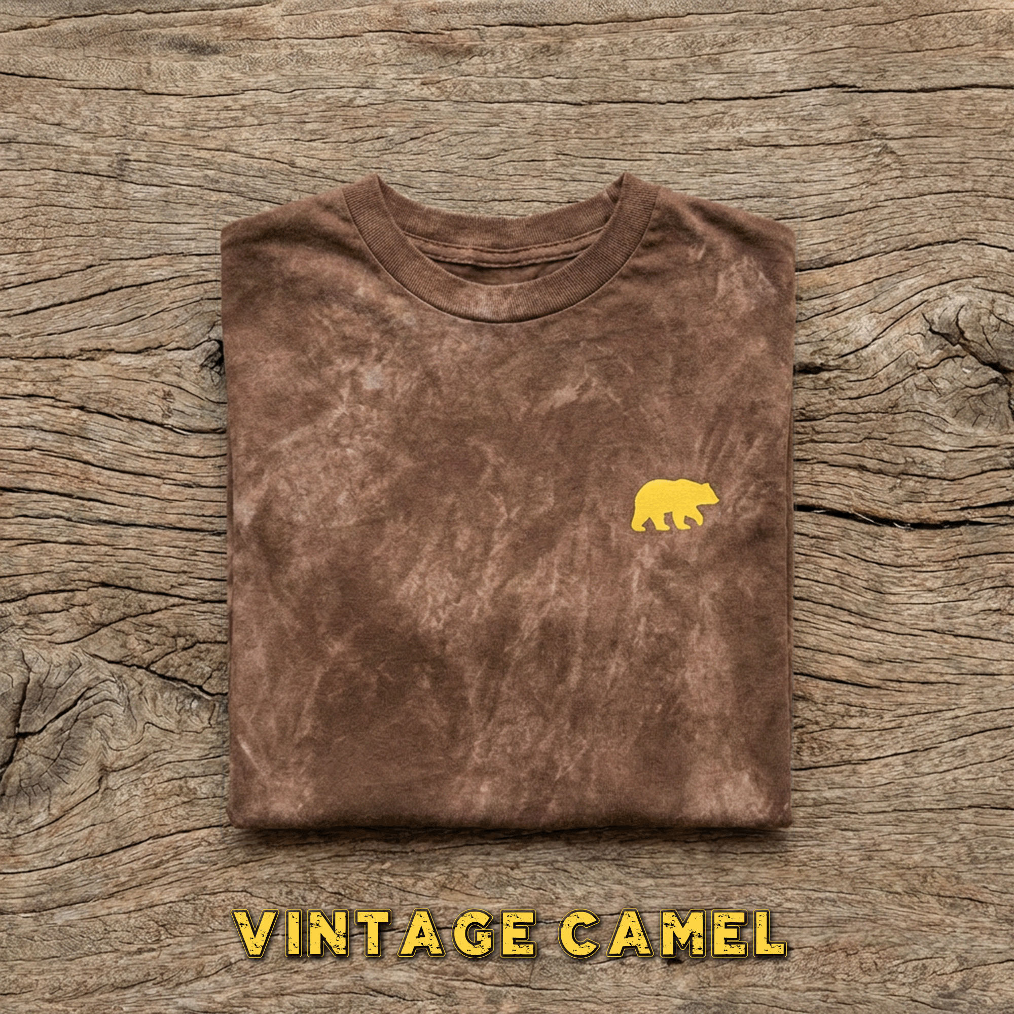Vintage Crewneck Yellow Bear Tee