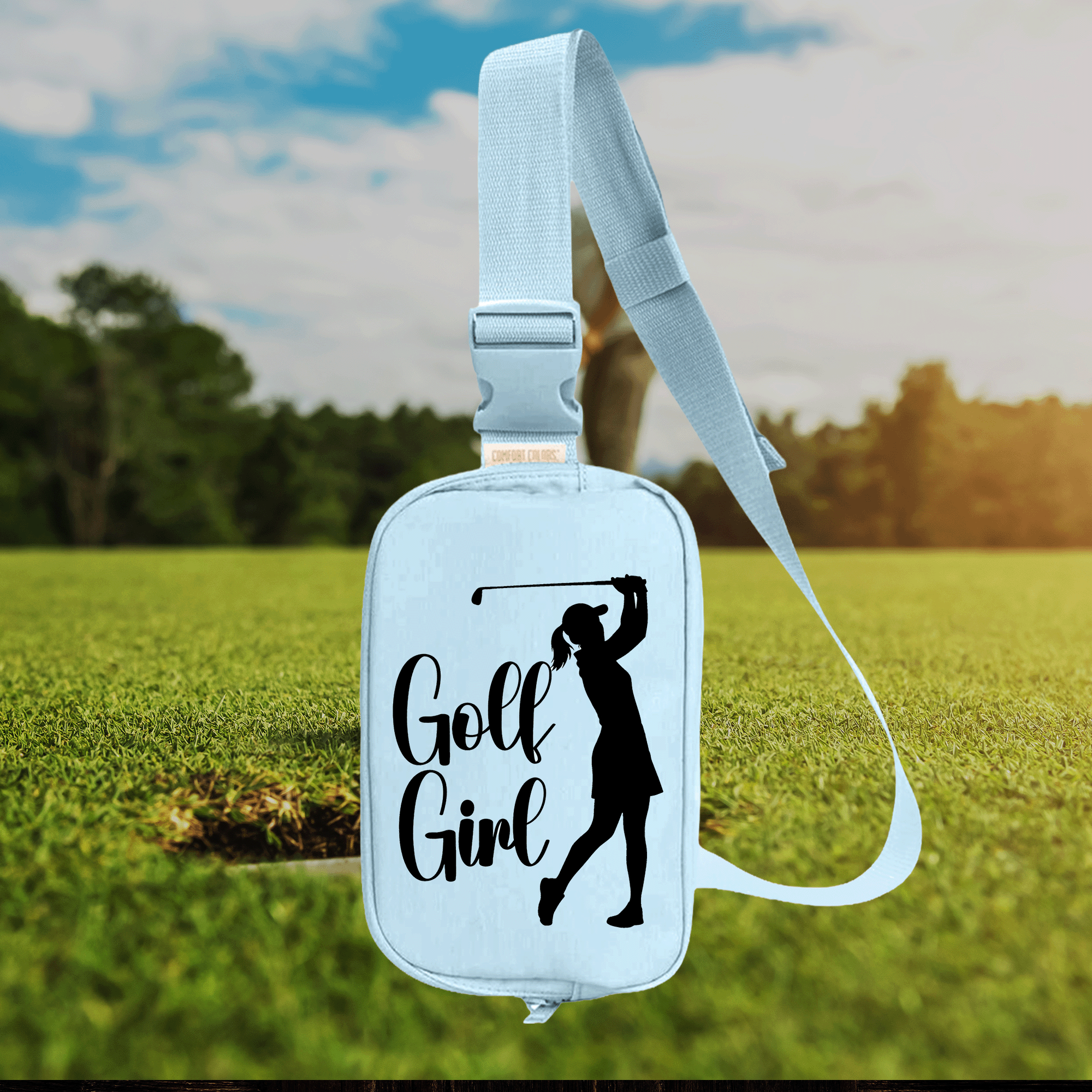 Embroidered Golf Girl Explorer Sling Bag