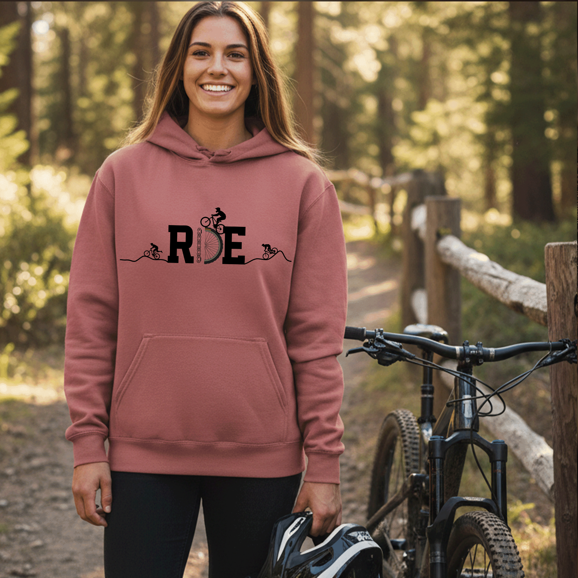 RIDE Mountain Bike Hoodie