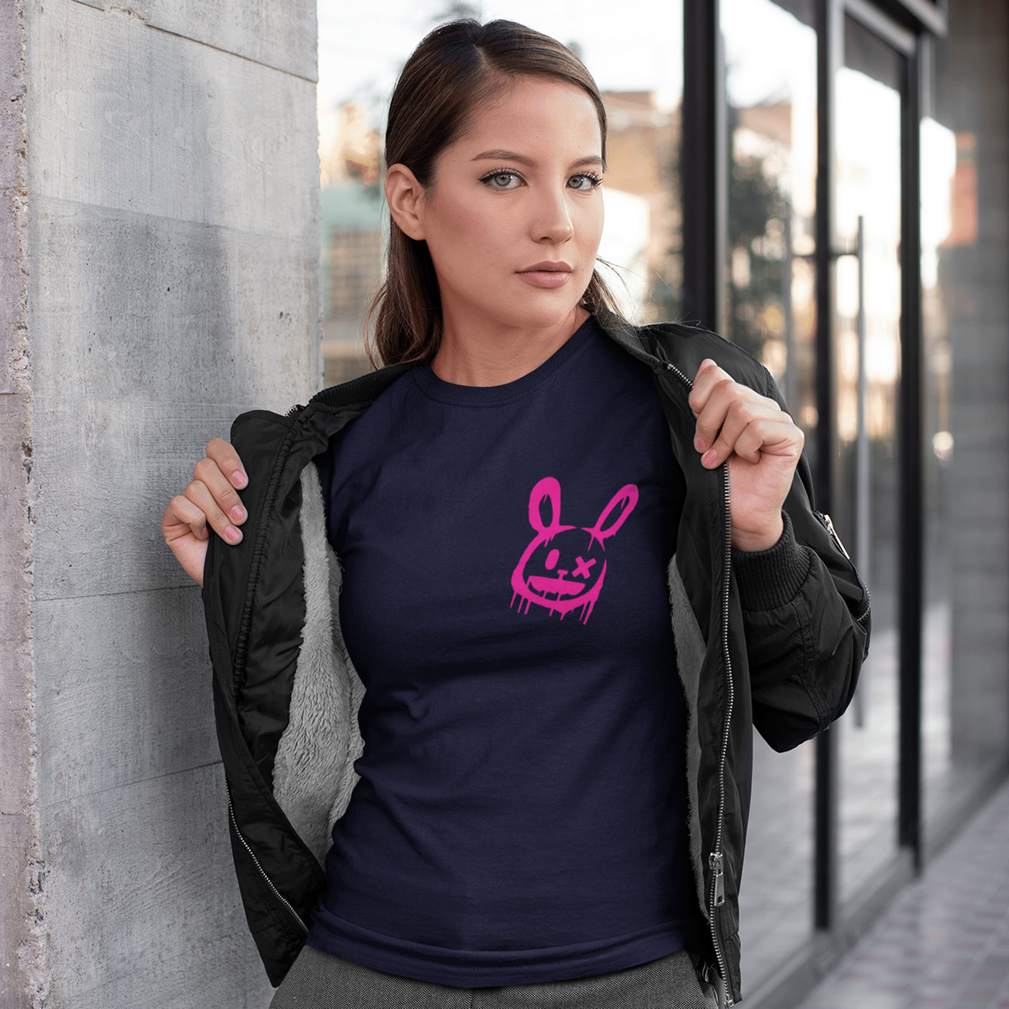 Graffiti Style Skateboarding Girl Graphic T-shirt