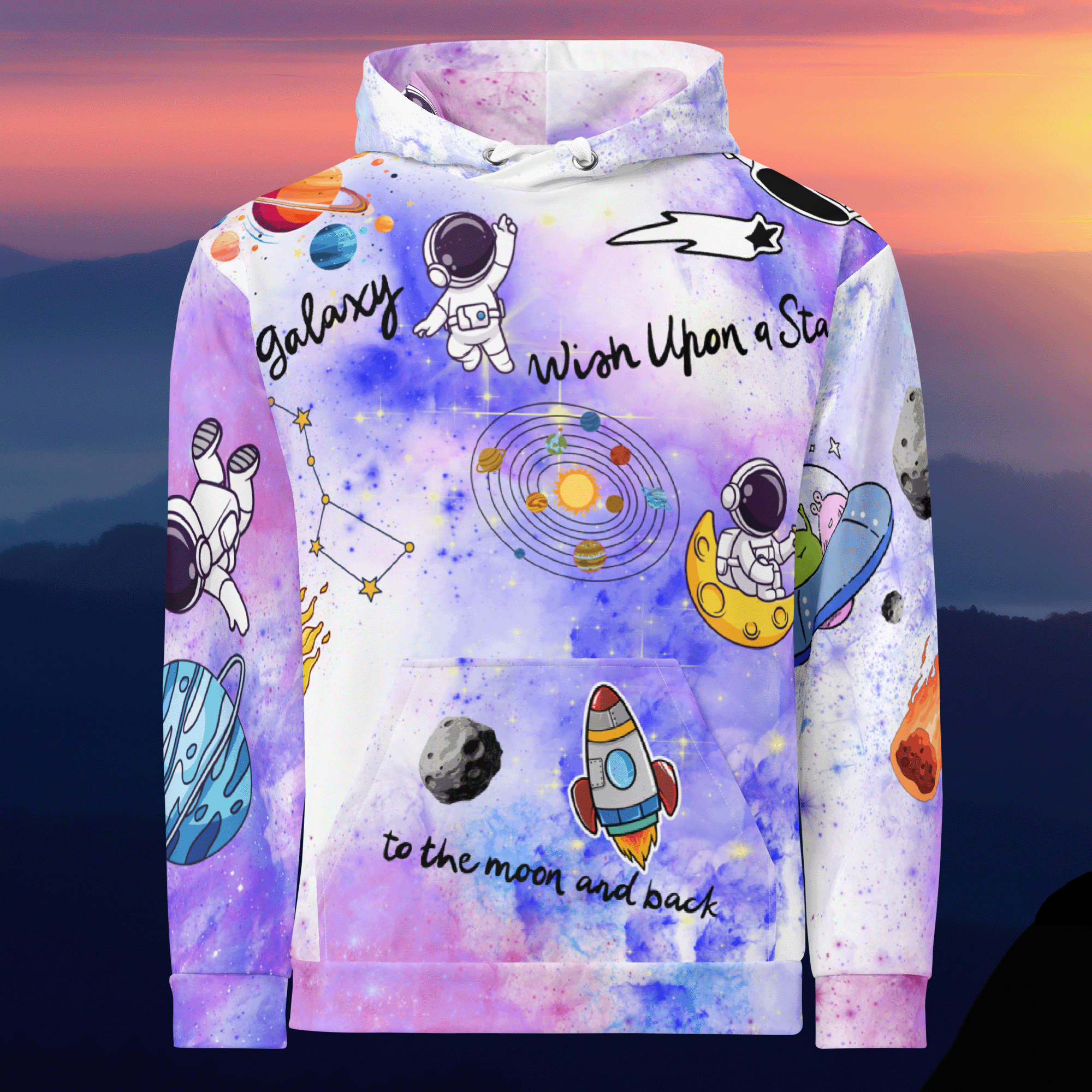 Space Themed Streetwear Hoodie