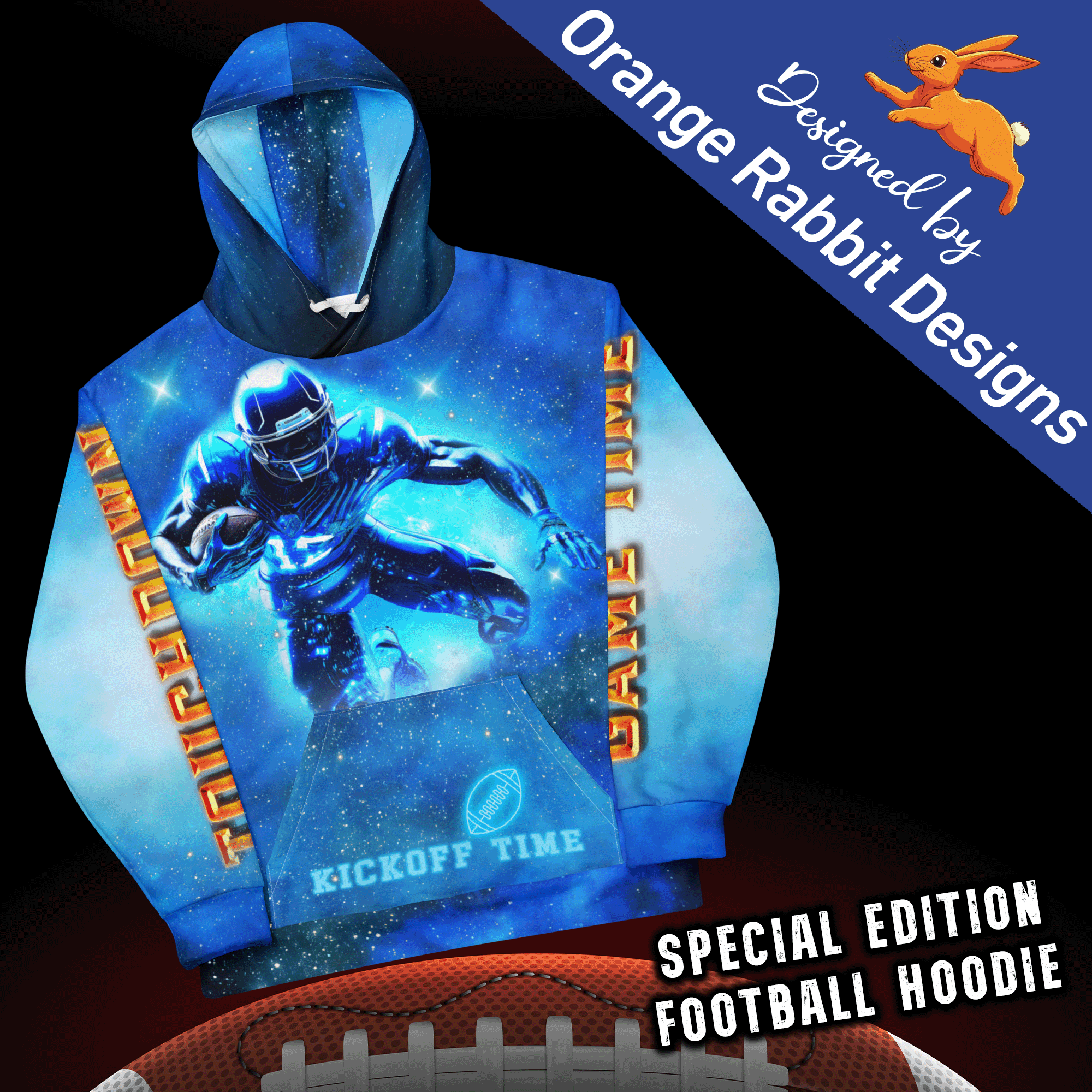 Football Season Cotton Hoodie