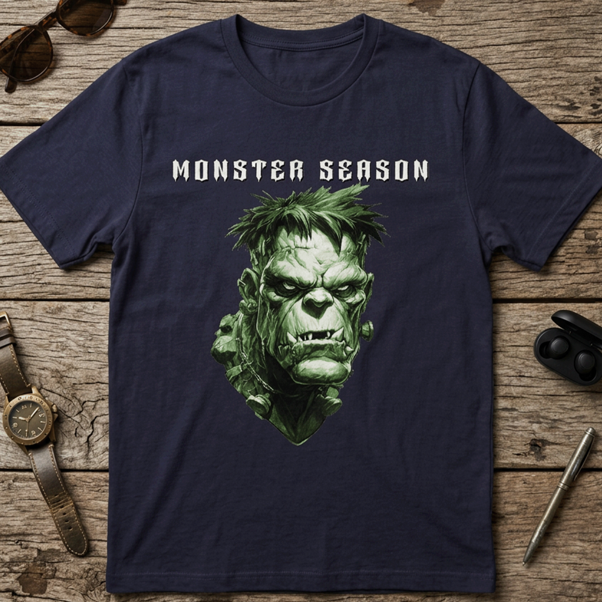 Monster Season Frankenstein Eco-friendly T‑Shirt