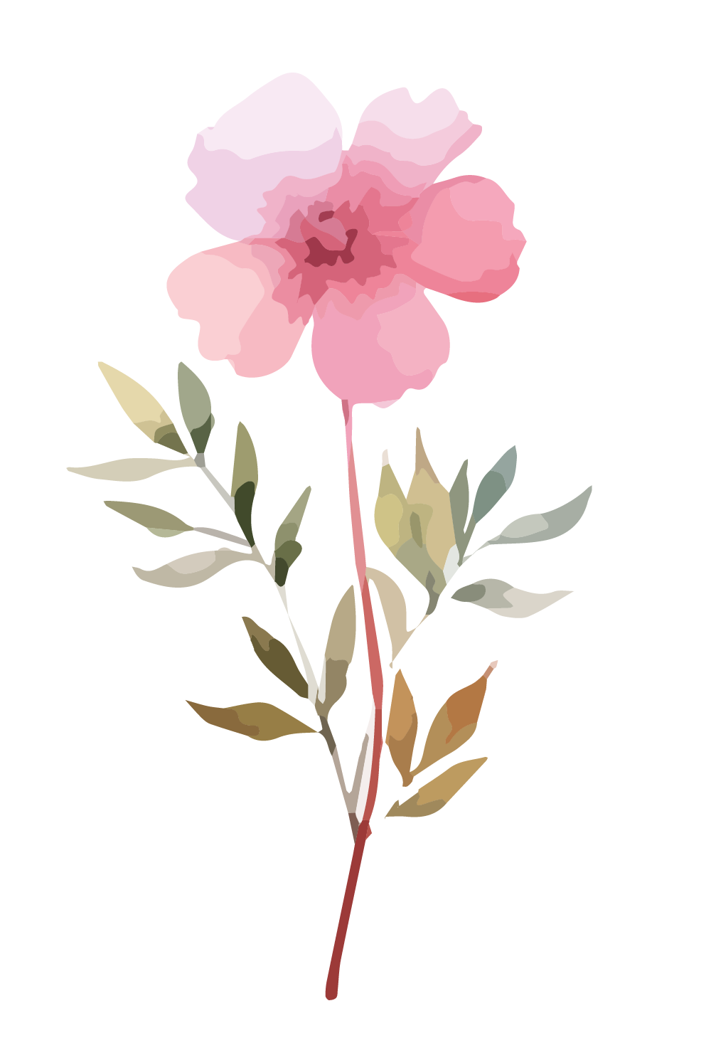 Piirretty kukkakuvake.