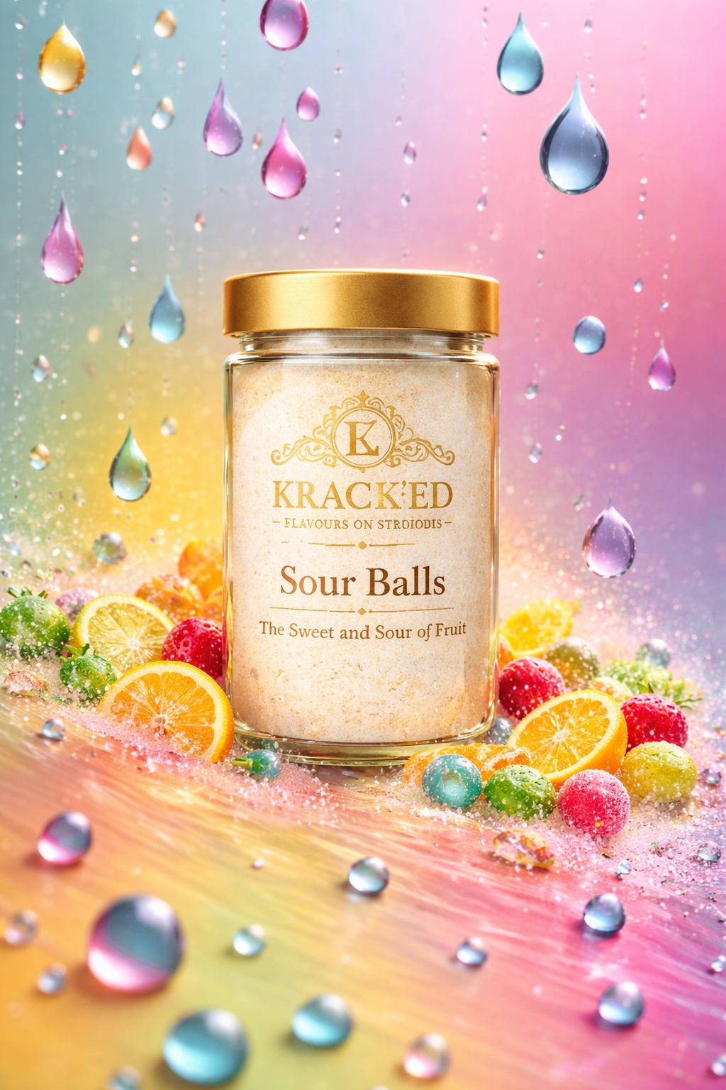 Krac'ked Sour Balls Powdered Flavour