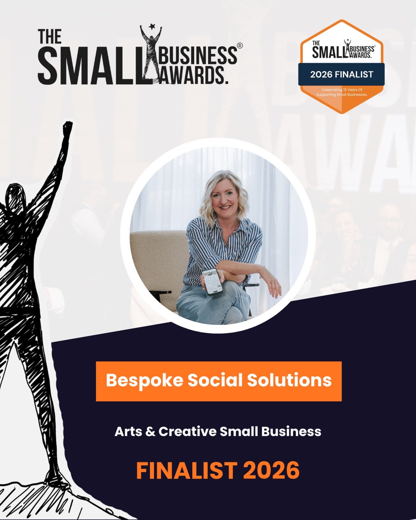 Exciting news!! 🥂

I&rsquo;ve just found out that I&rsquo;m a finalist for Best Arts &amp; Creative Business in the Small Business Awards 🤍

As most of you will know, running a business comes with a lot of hard work behind the scenes, none of which