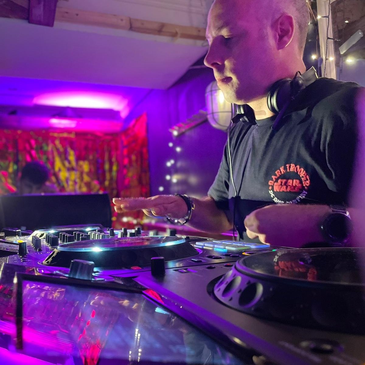 DJ Dave on the decks