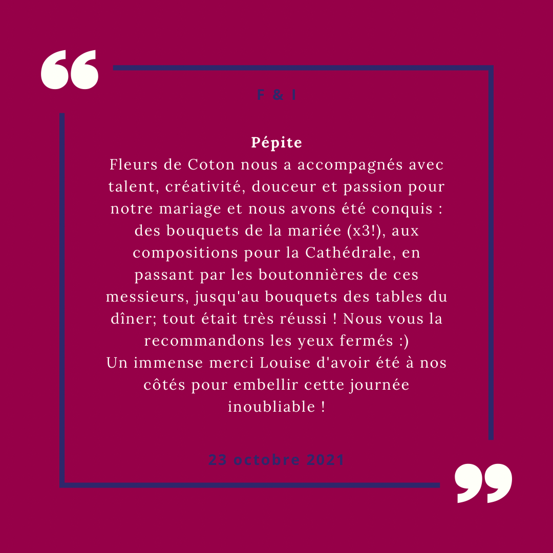 Avis clients I & F