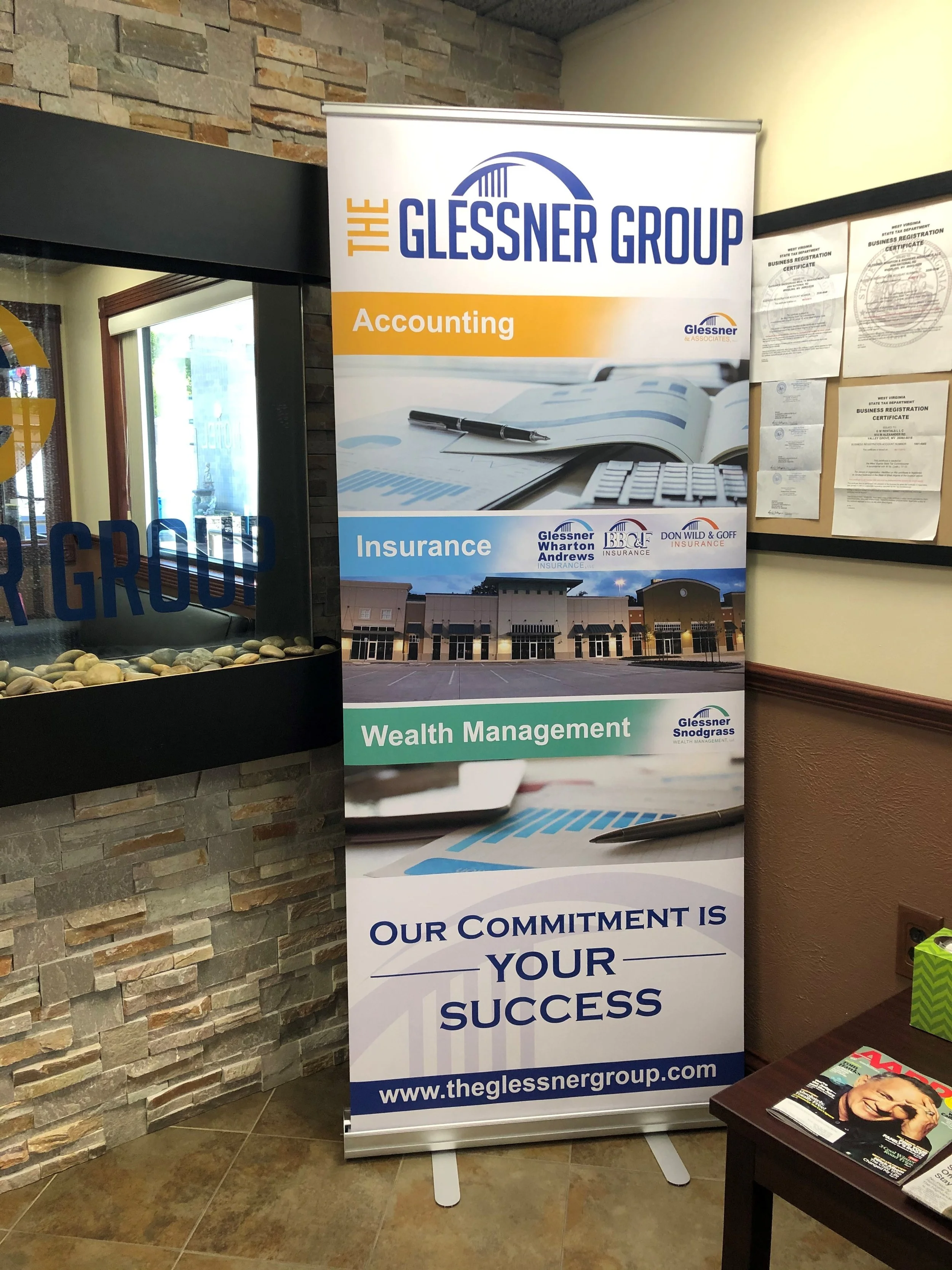 Custom banner design for Glessner & Associates, created to showcase the brand professionally and attract attention across marketing channels.