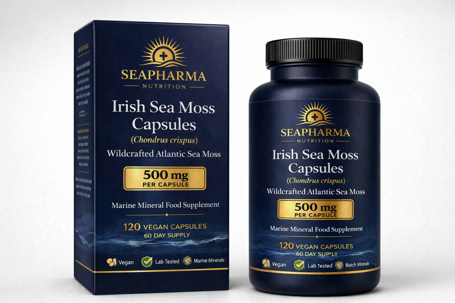 Irish Sea Moss Capsules (Chondrus crispus)