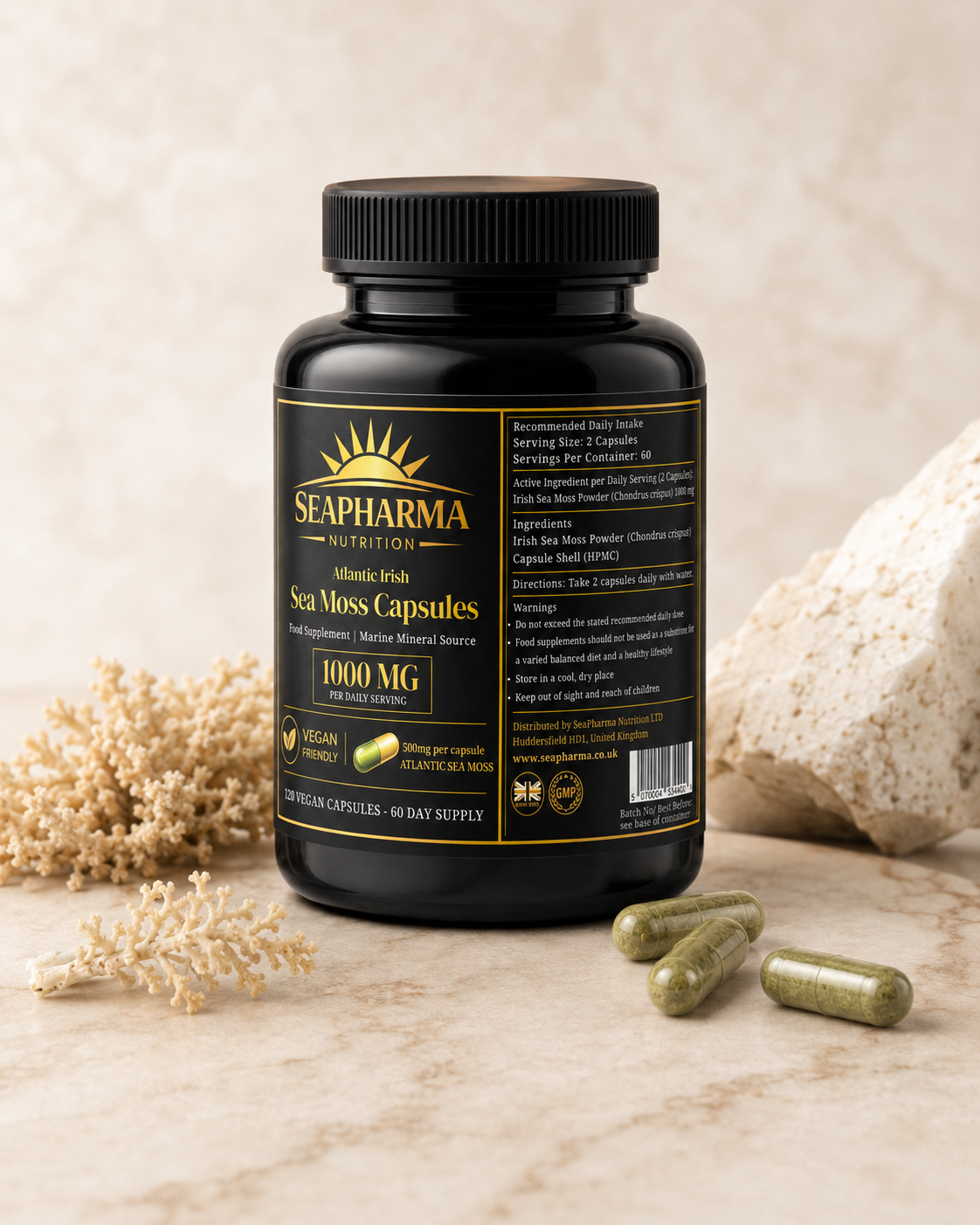 Irish Sea Moss Capsules (Chondrus crispus)