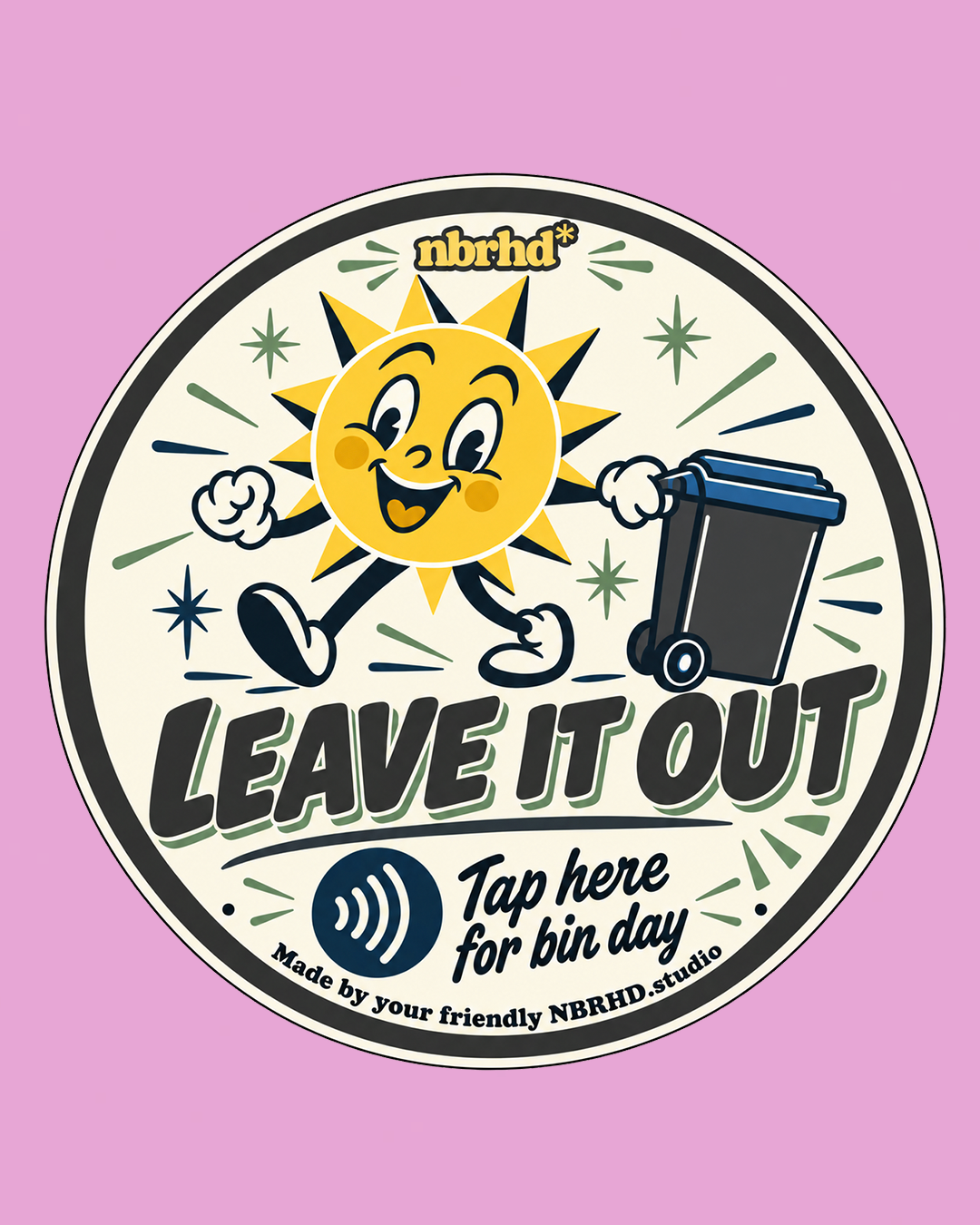 LEAVE IT OUT — Smart Bin Day Sticker